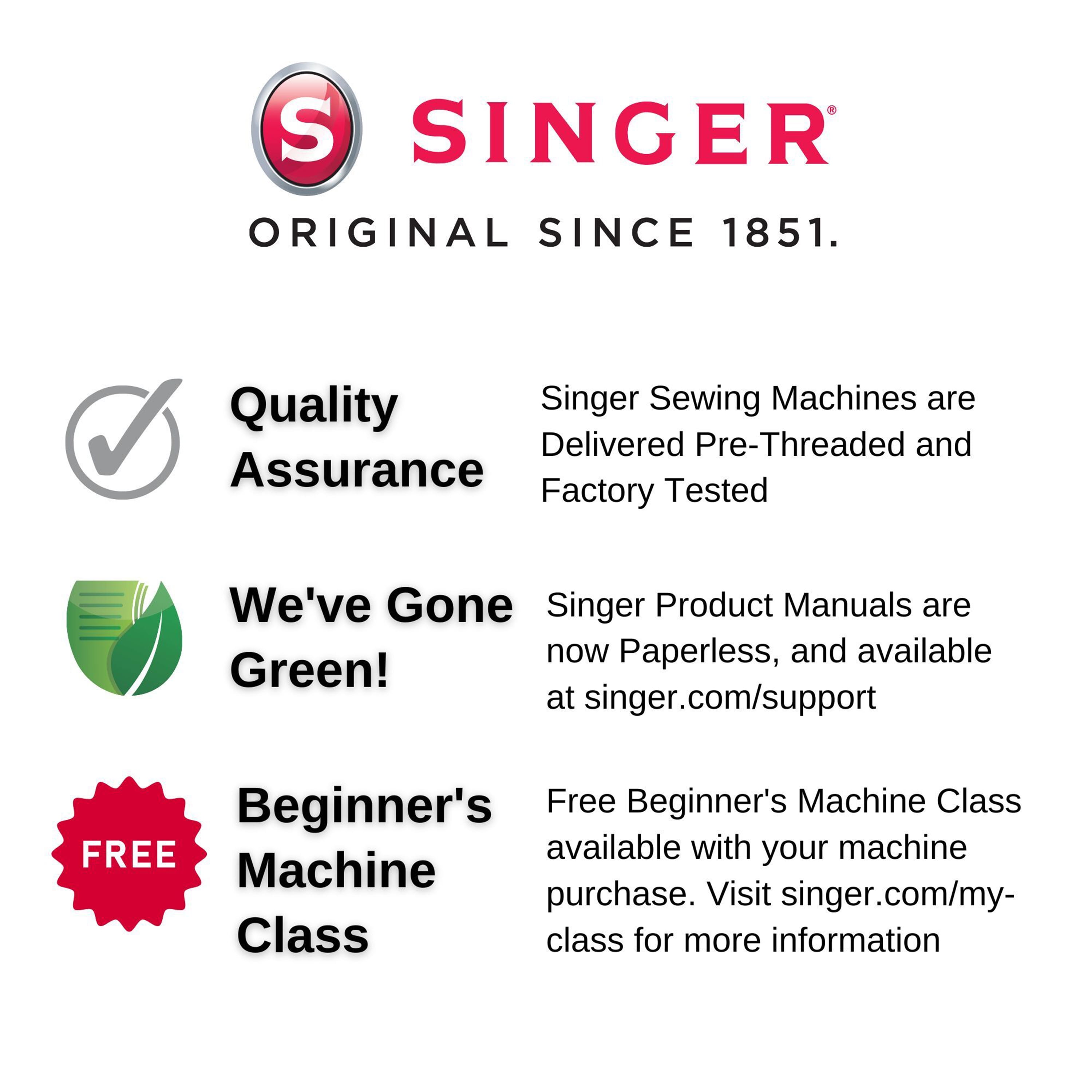 SINGER Simple 3337 Lightweight & Portable Sewing Machine With 108 Stitch Applications, LED Light & 1-step Buttonhole | Used for Crafting and Sewing - White - Image 5