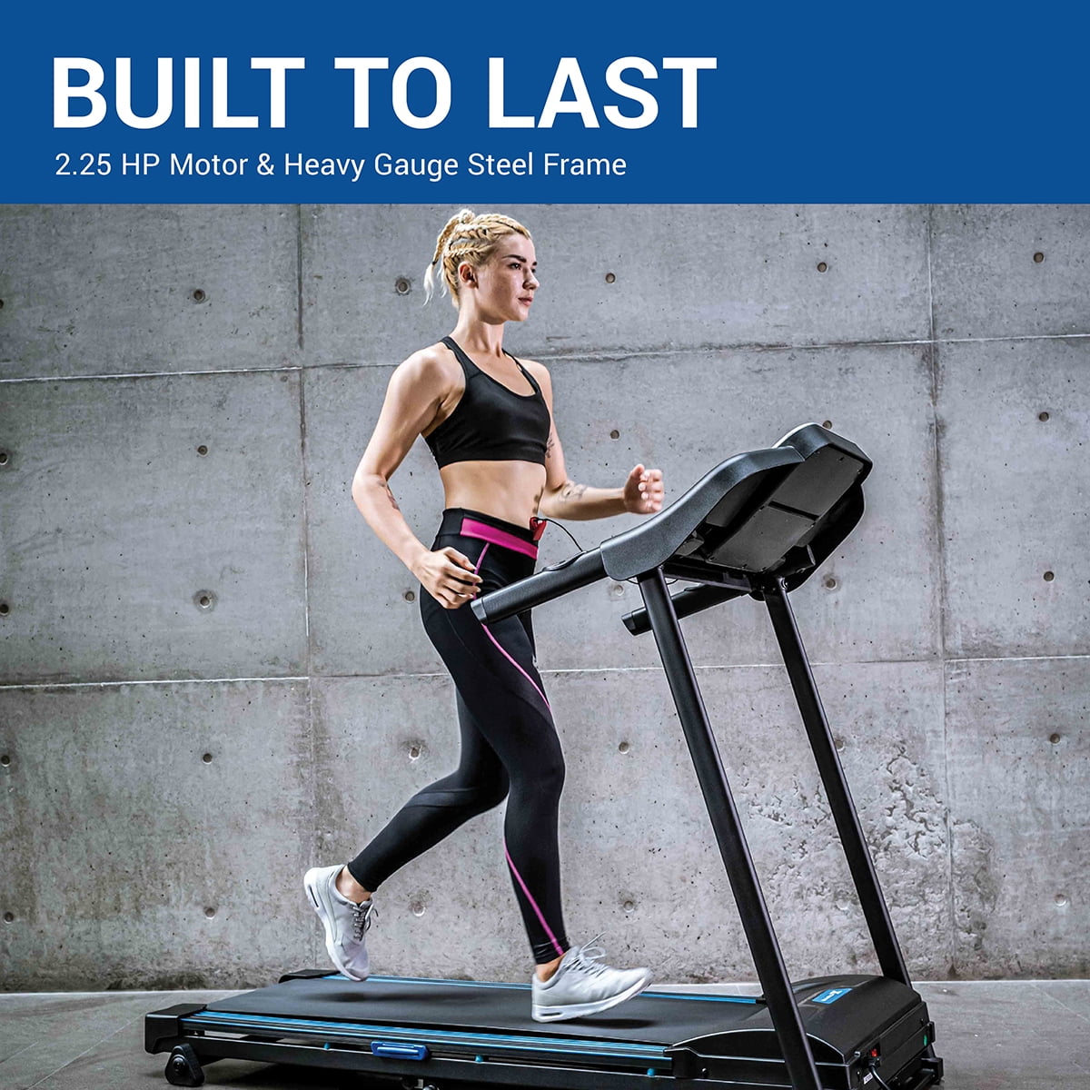 XTERRA Fitness TR200 Folding Treadmill: Xtrasoft Cushioned Deck, 5.5" LCD Display, 3 Manual Incline Levels - Image 7