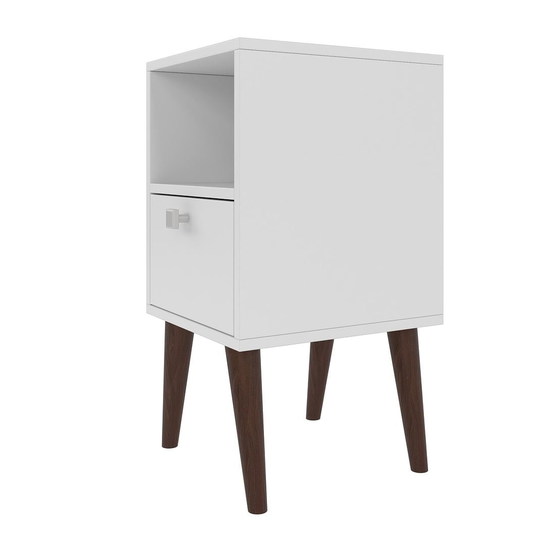 Abisko Side Table with 1 shelf in White - Image 4