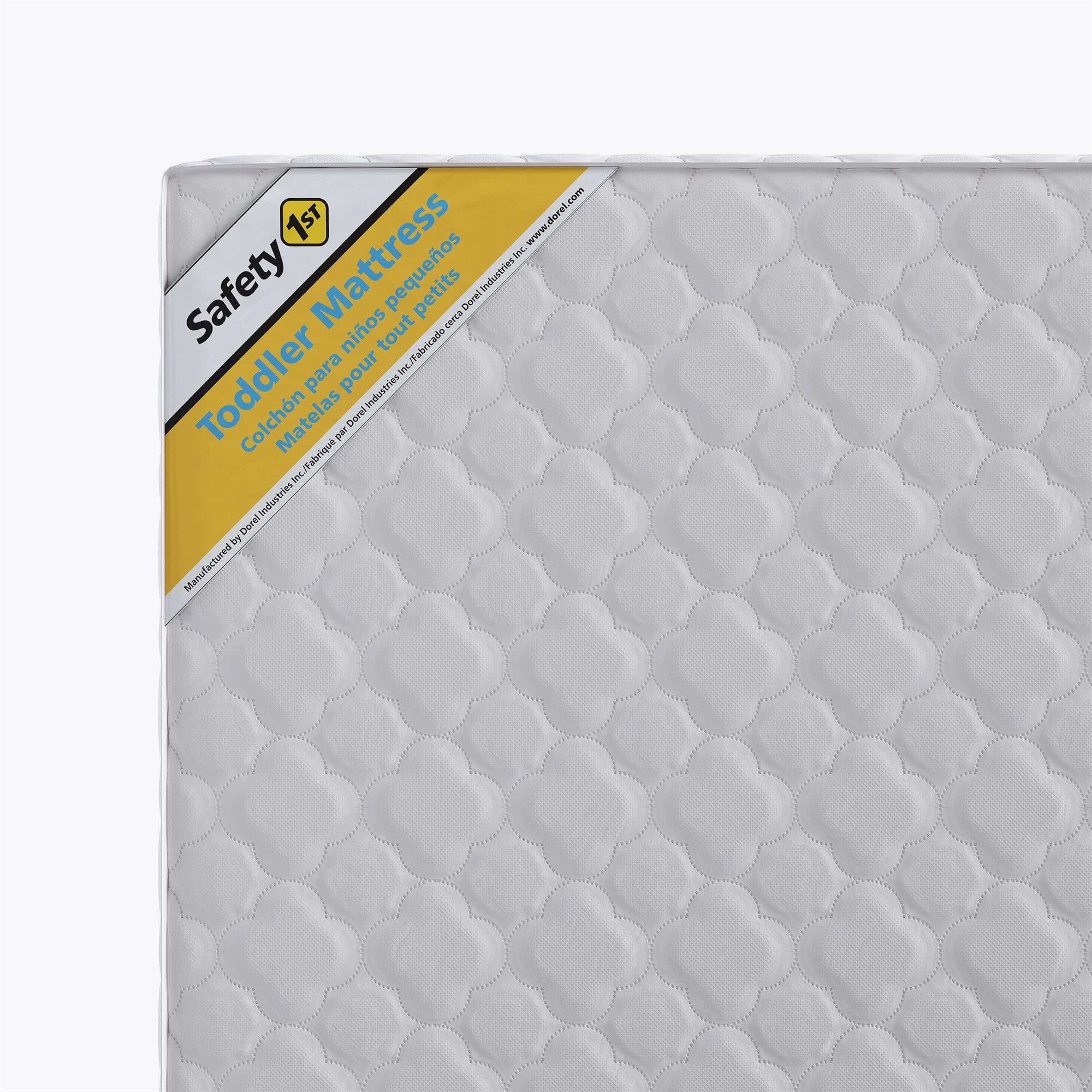 Safety 1st Grow with Me 5" Dual Sided 2-in-1 Antimicrobial Crib & Toddler Mattress, White Cloud - Image 6