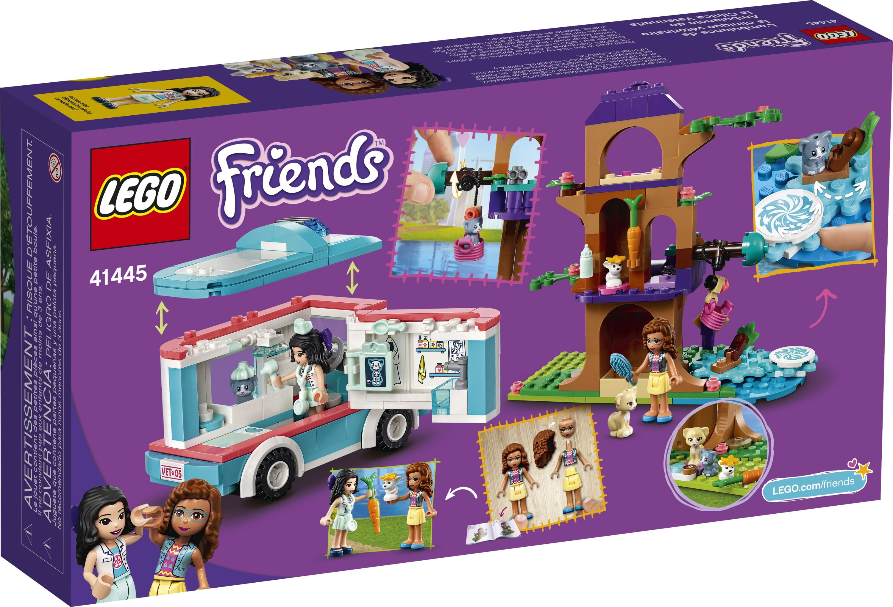 LEGO Friends Vet Clinic Ambulance 41445 Building Toy for Kids Who Love Animals (304 Pieces) - Image 7