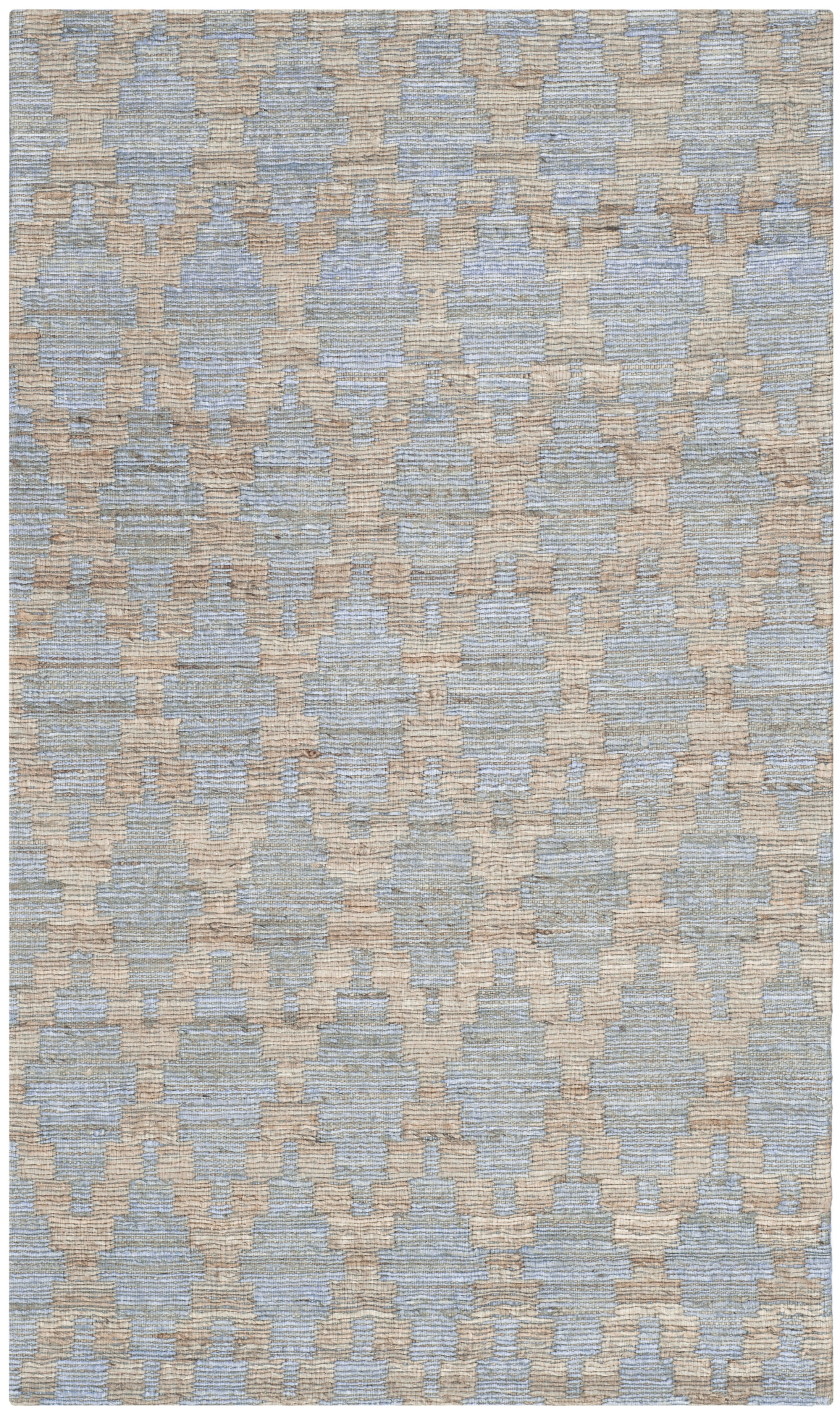 SAFAVIEH Cape Cod Keila Geometric Area Rug, Light Blue/Gold, 3' x 5' - Image 3