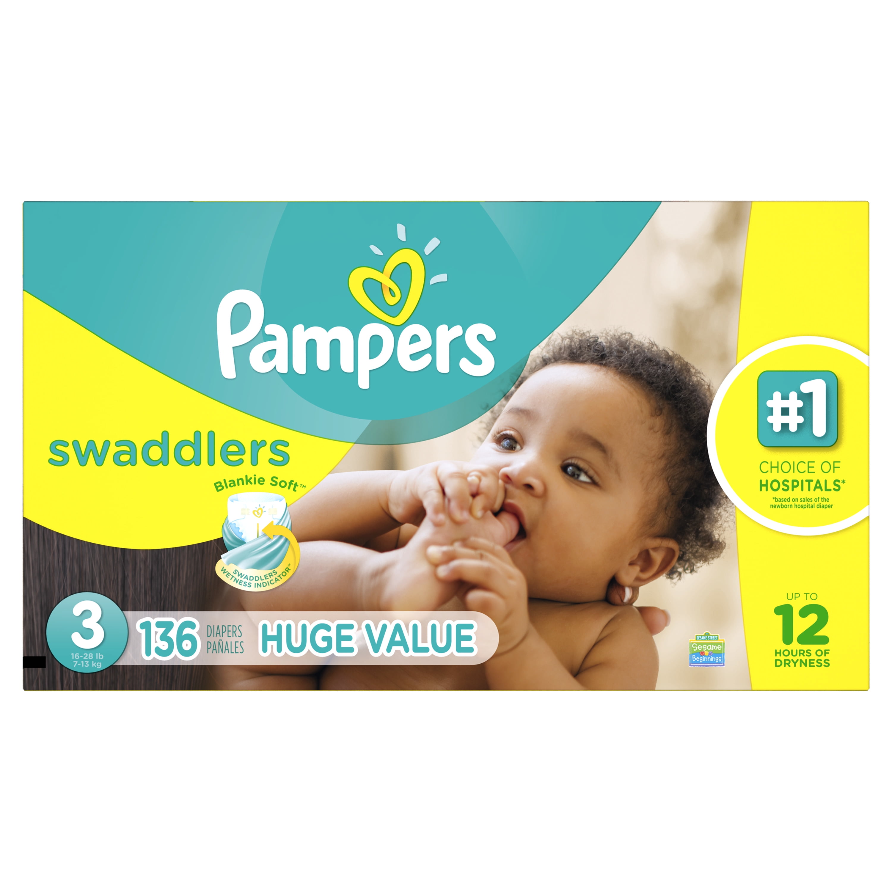 Pampers Swaddlers Diapers Size 3 136 count - Image 9
