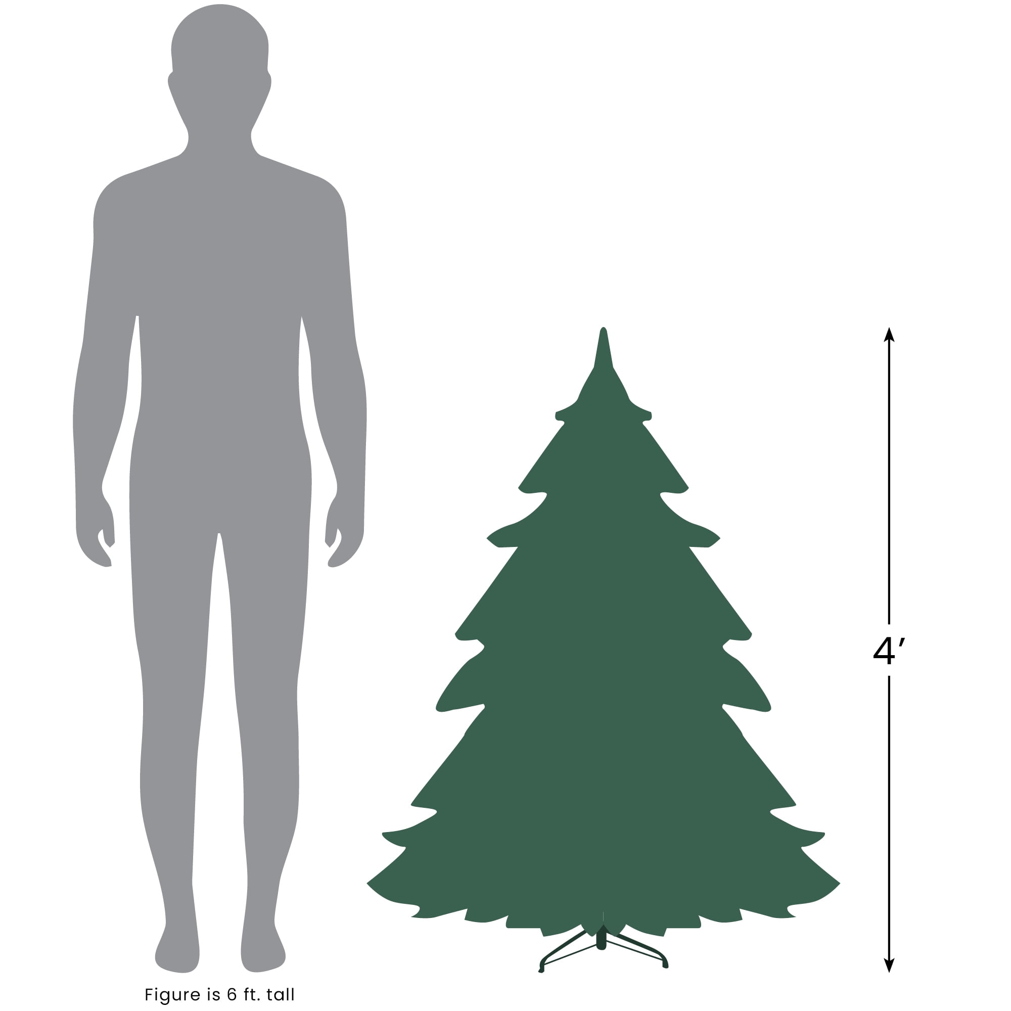 4' Pre-Lit LED Color Changing Fiber Optic Artificial Christmas Tree with Stars - Image 7