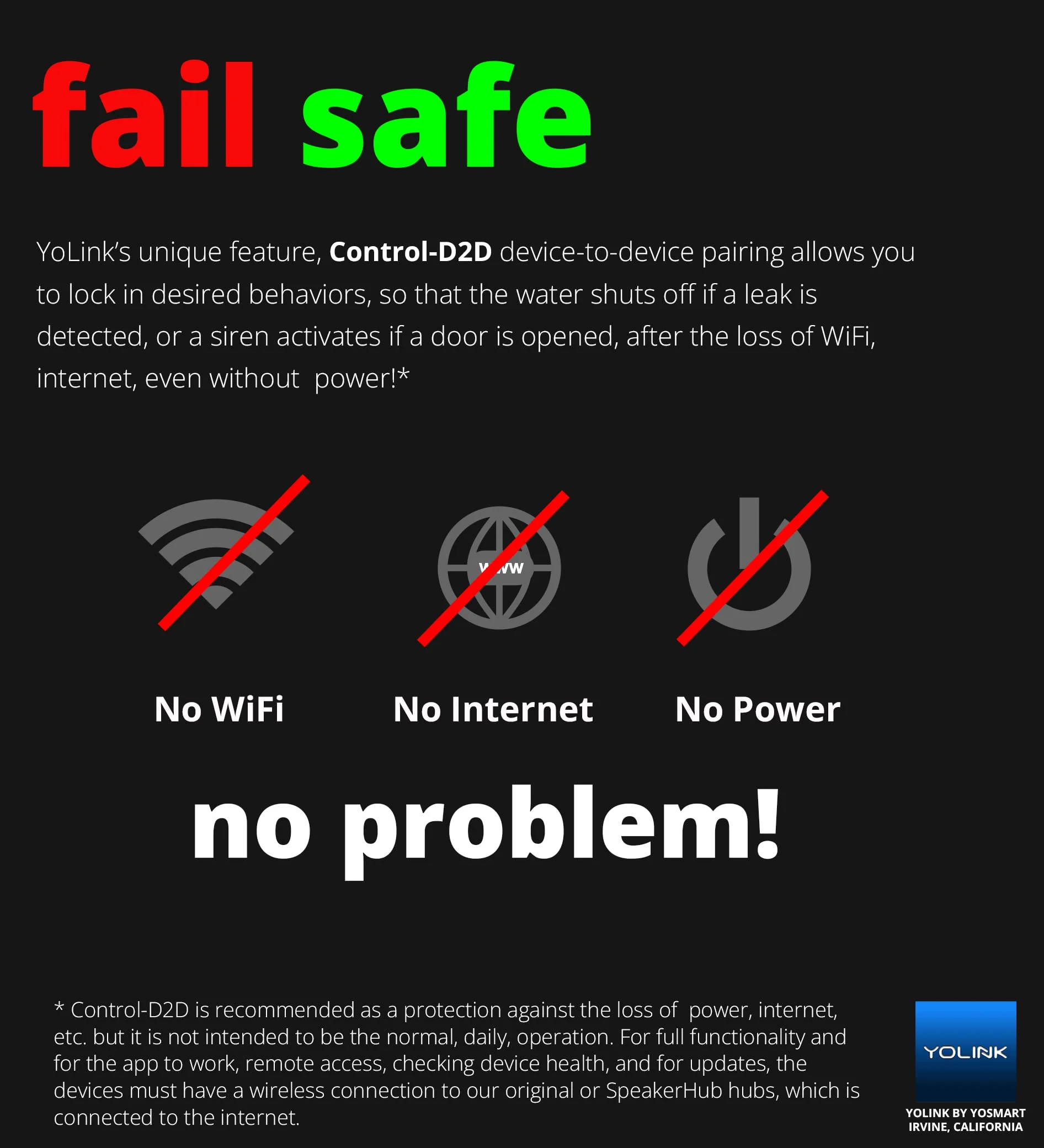 YoLink SpeakerHub & Two Motion Sensor Smart Home and Security Kit – Audio Hub Plays Tones/Sounds, Spoken Messages, LoRa-Powered ¼ Mile Range, WiFi Required - Image 3