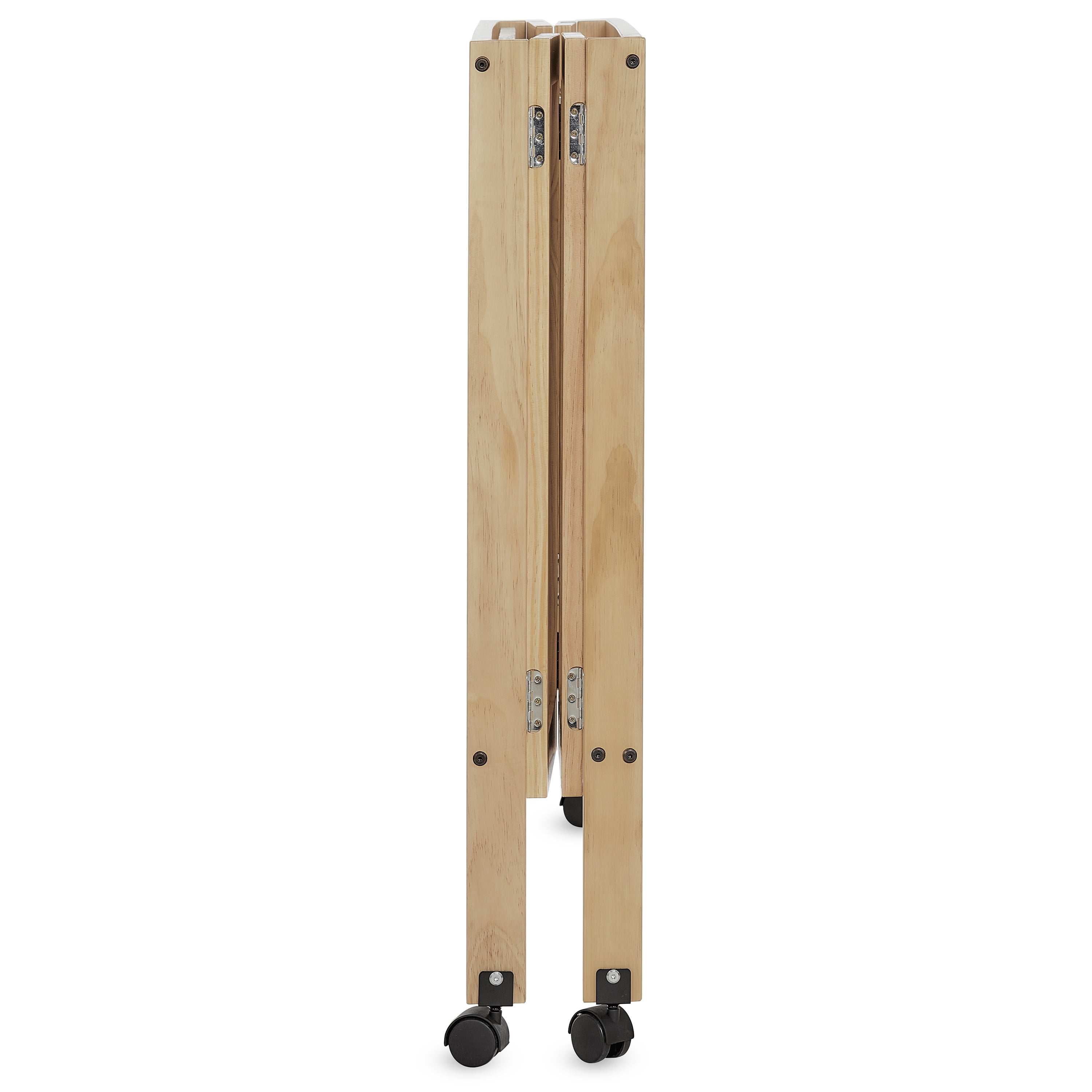 Dream On Me Quinn Full-Size Folding Crib, Removable Wheels, Modern Nursey, Adjustable Mattress Support, Patent Folding System in Natural - Image 7