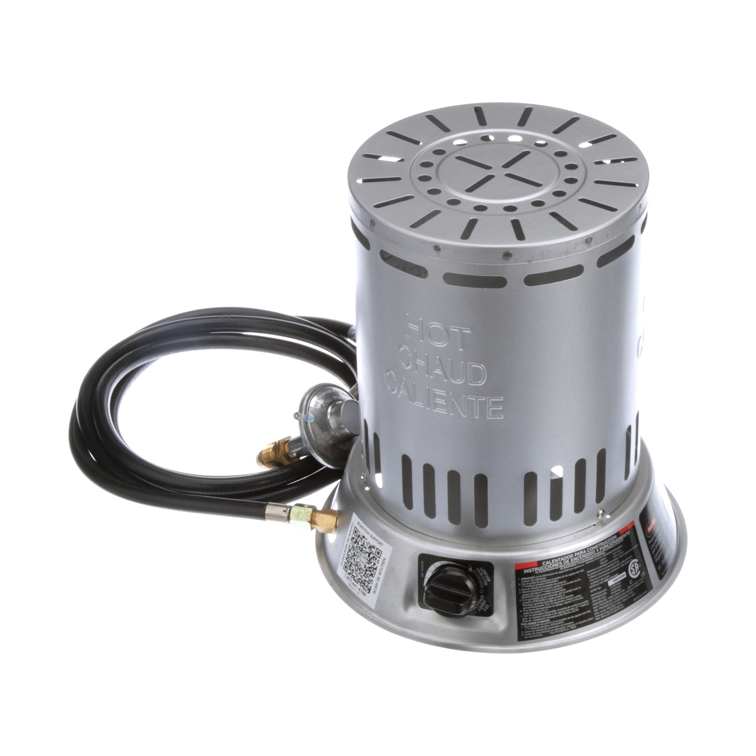 Dyna-Glo 15,000-25,000 BTU Indoor/Outdoor Portable Propane Convection Heater with 10 ft. Hose and Regulator - Image 8