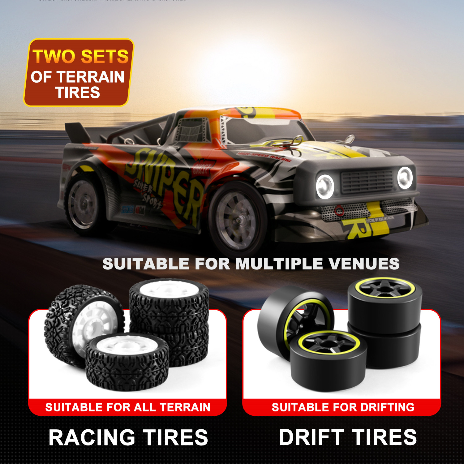 4DRC Car High Speed Remote Control Car 1:16 Scale 30+ MPH 4WD off Road Truck 2 Batteries 50+ Mins Play Gifts - Image 7