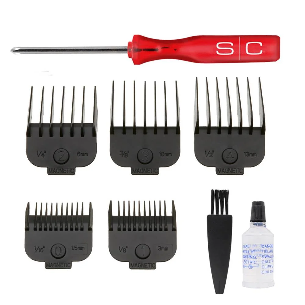 StyleCraft Absolute Alpha Cordless Hair Clipper, Battery Powered, 3 Interchangeable Lids, Multicolor - Image 7