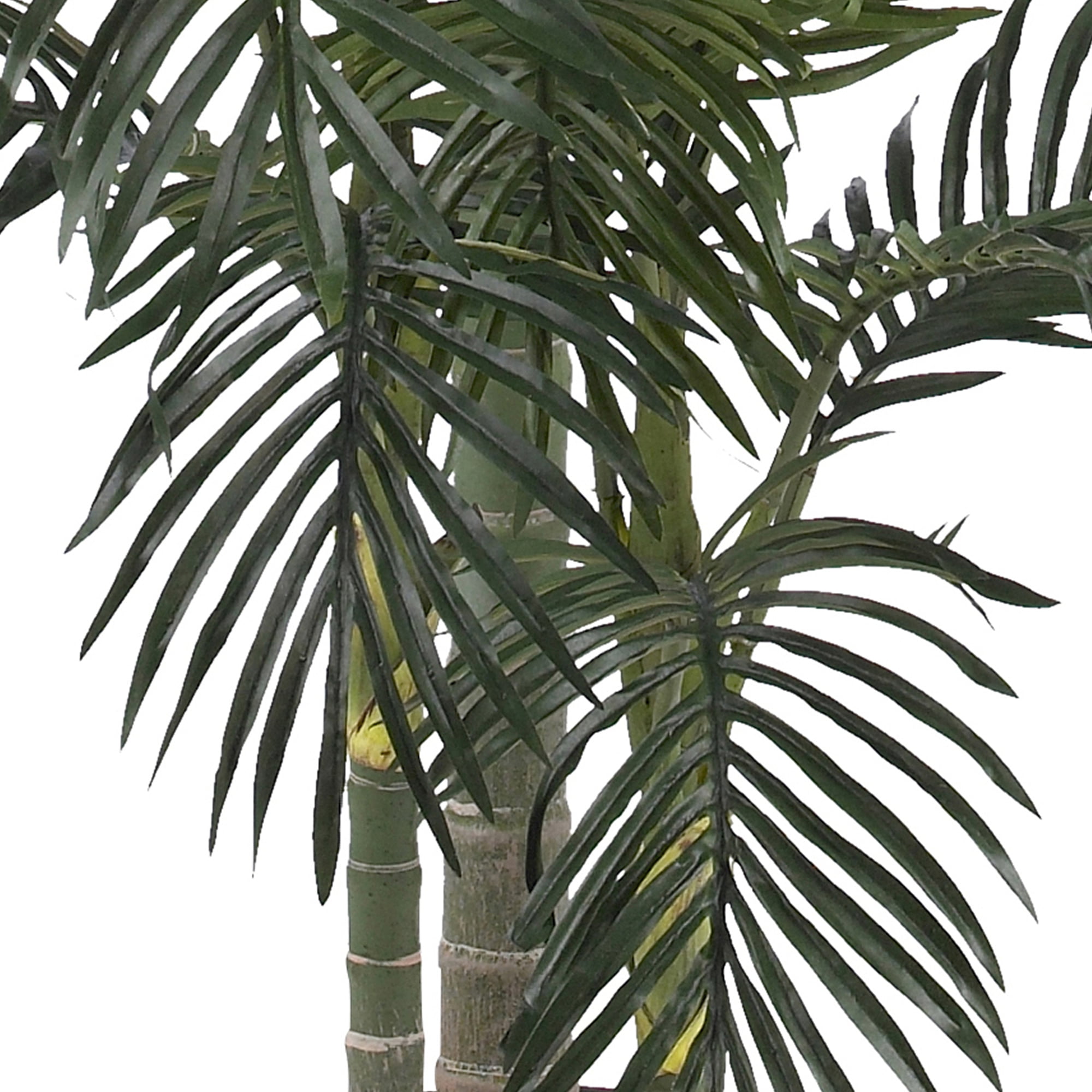 Nearly Natural 6.5’ Artificial Golden Cane Palm Tree – Lifelike Faux Tropical Plant for Home & Office Decor - Image 3