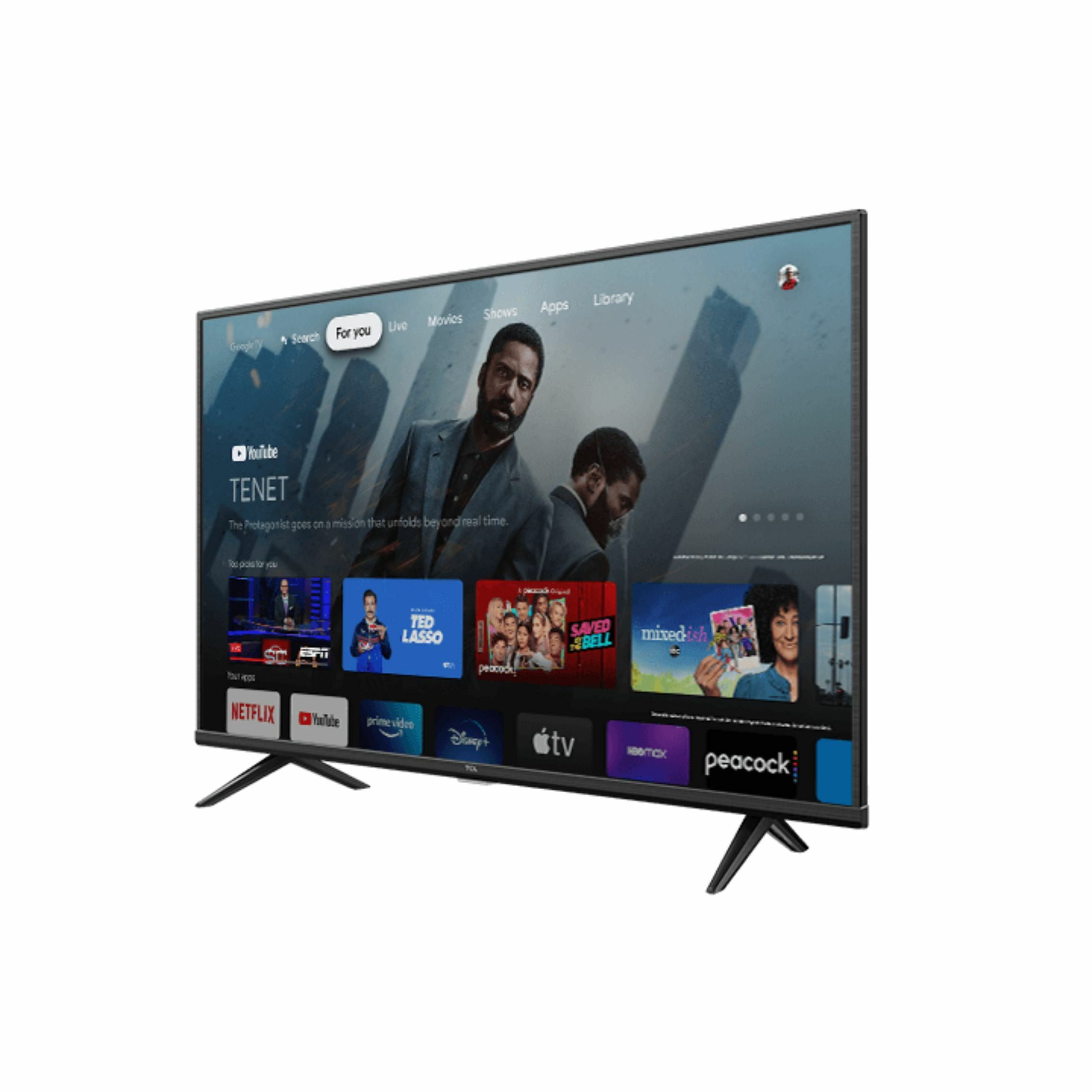TCL 50in. Class 4-Series 4K UHD HDR LED Smart Google TV - Black - Image 3