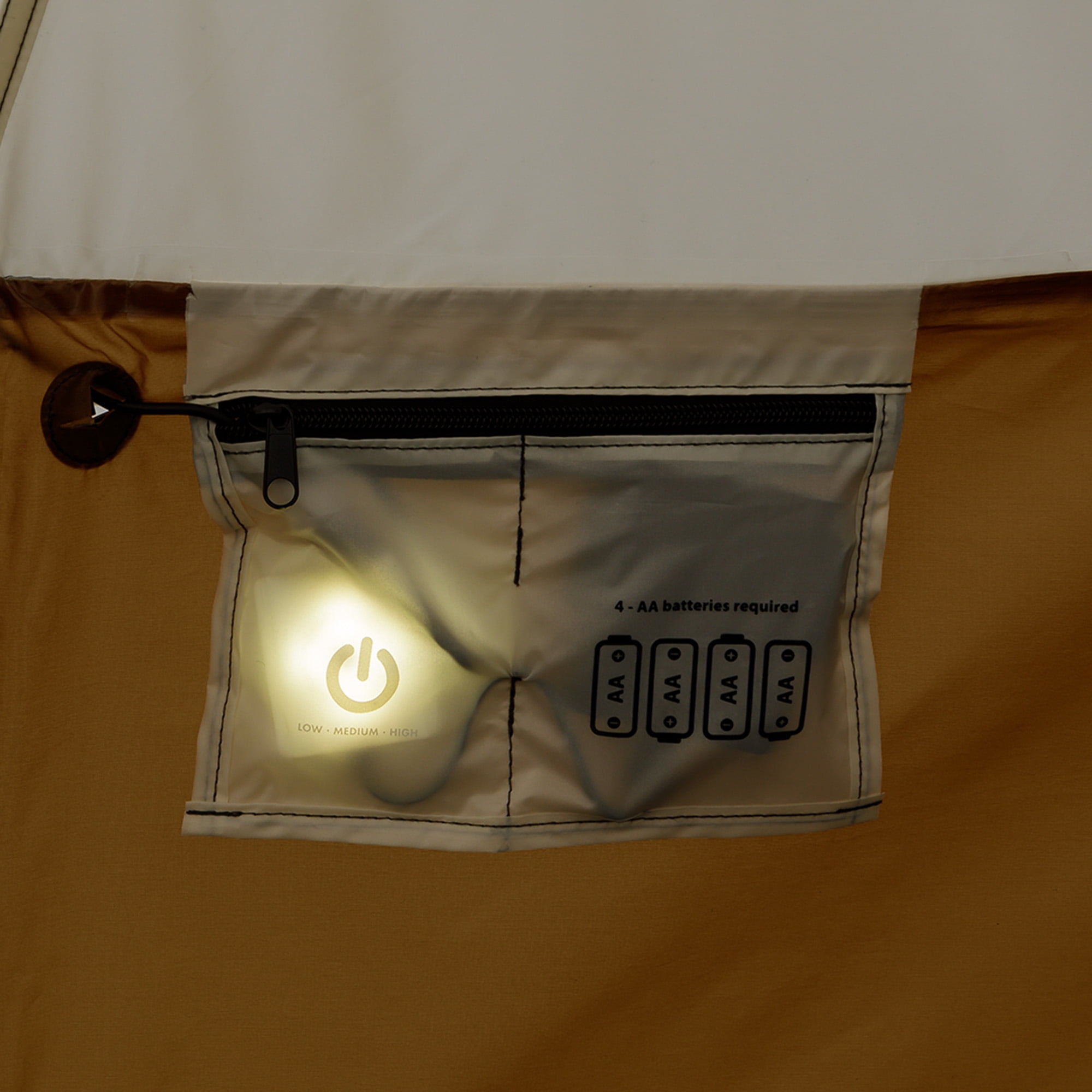 Ozark Trail 15' x 15' 8-Person Bell Tent with String Lights, 22.57 lbs - Image 9