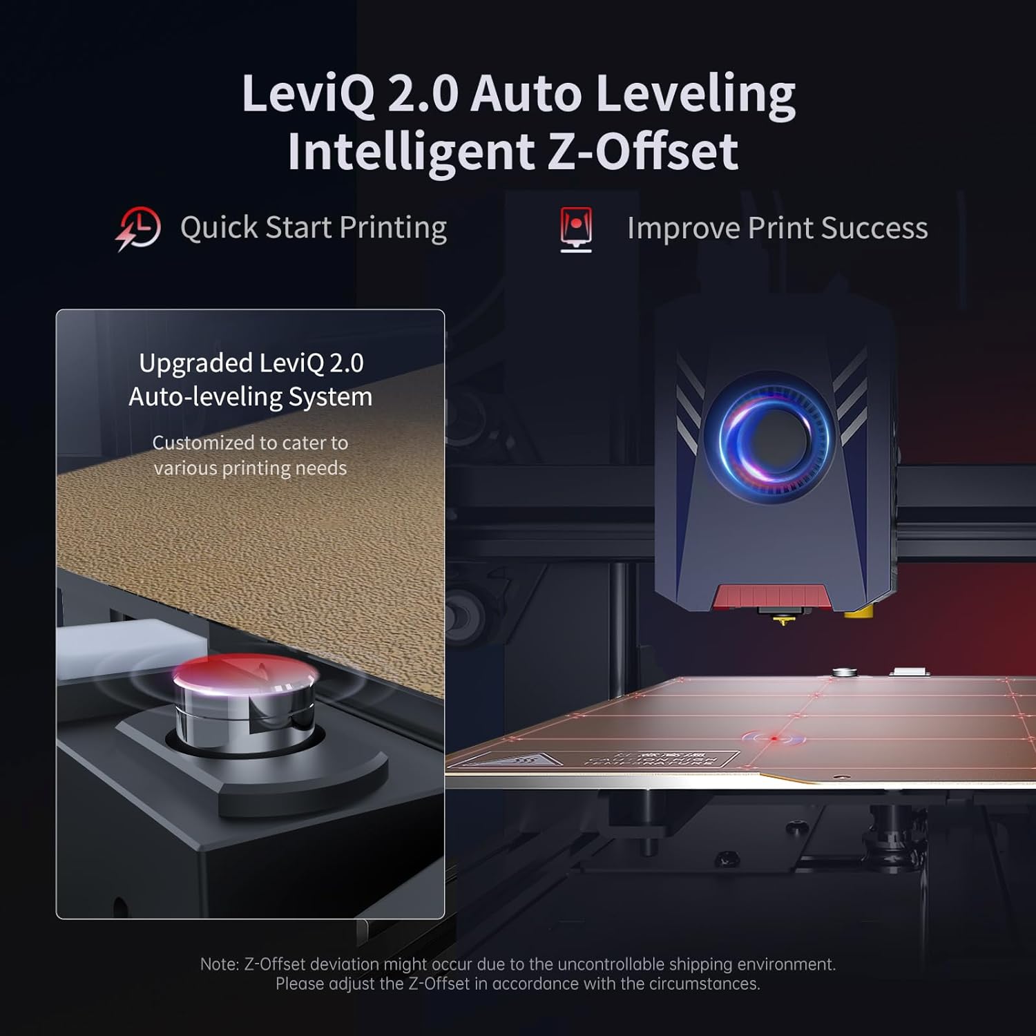 ANYCUBIC 3D Printer Kobra 2 Pro,500mm/s High Speed 3D Printer,Upgraded LeviQ 2.0 Auto Leveling Smart Z-Offset,DIY Print Volume 220*220*250mm - Image 5