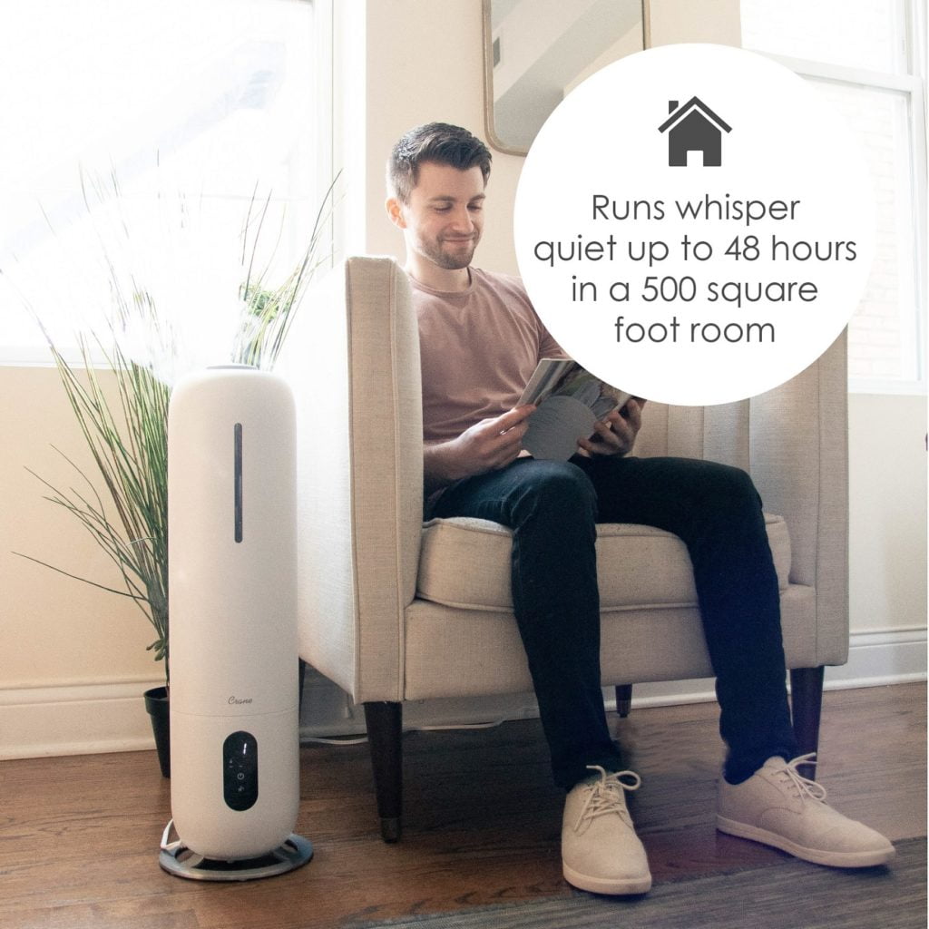 2 Gal. Ultrasonic Cool Mist Tower Humidifier with Germicidal UV-A Light - Image 5