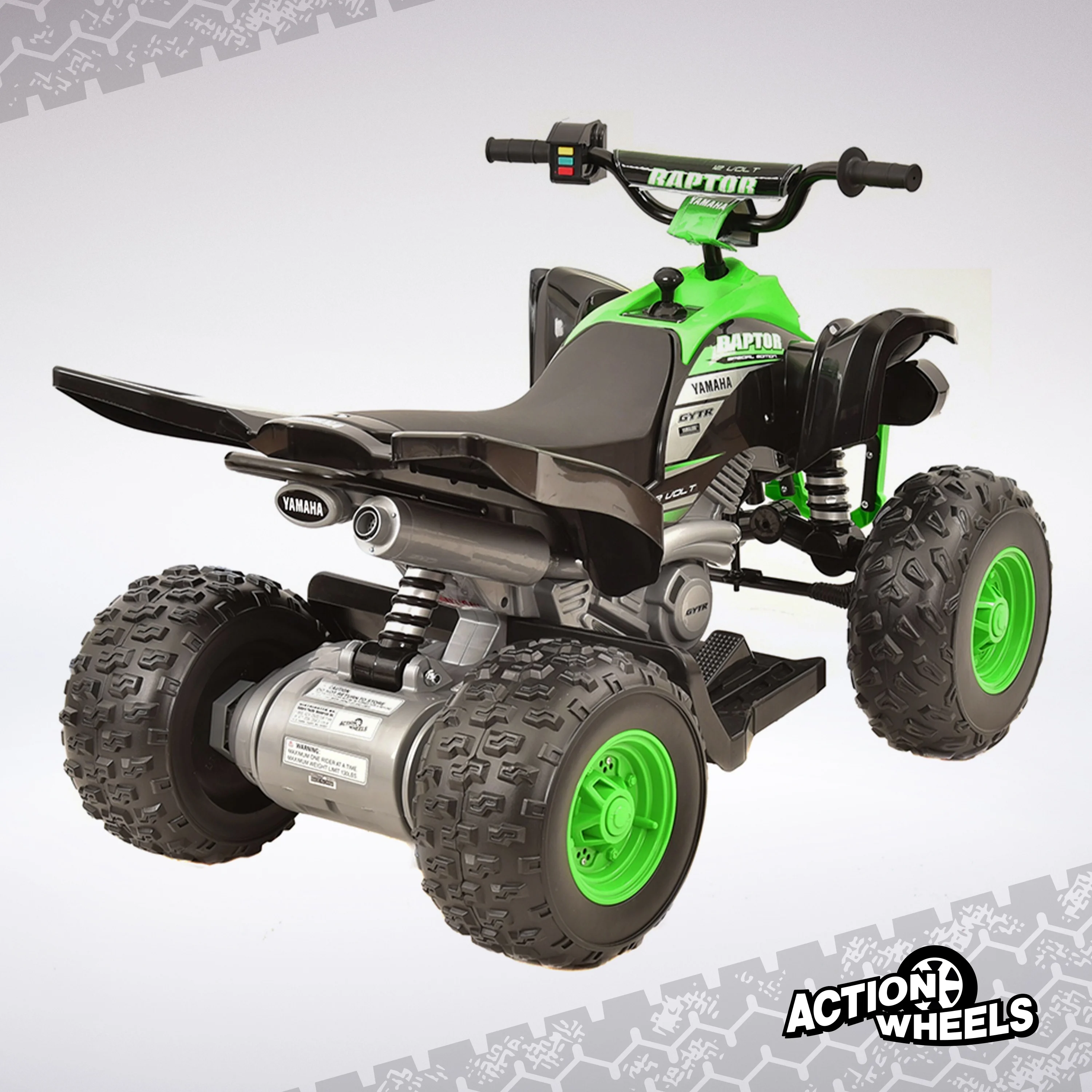 Yamaha Raptor 12V ATV Ride-on, Ages 3+, Speeds Up to 5 MPH, Includes Battery and Charger - Image 5