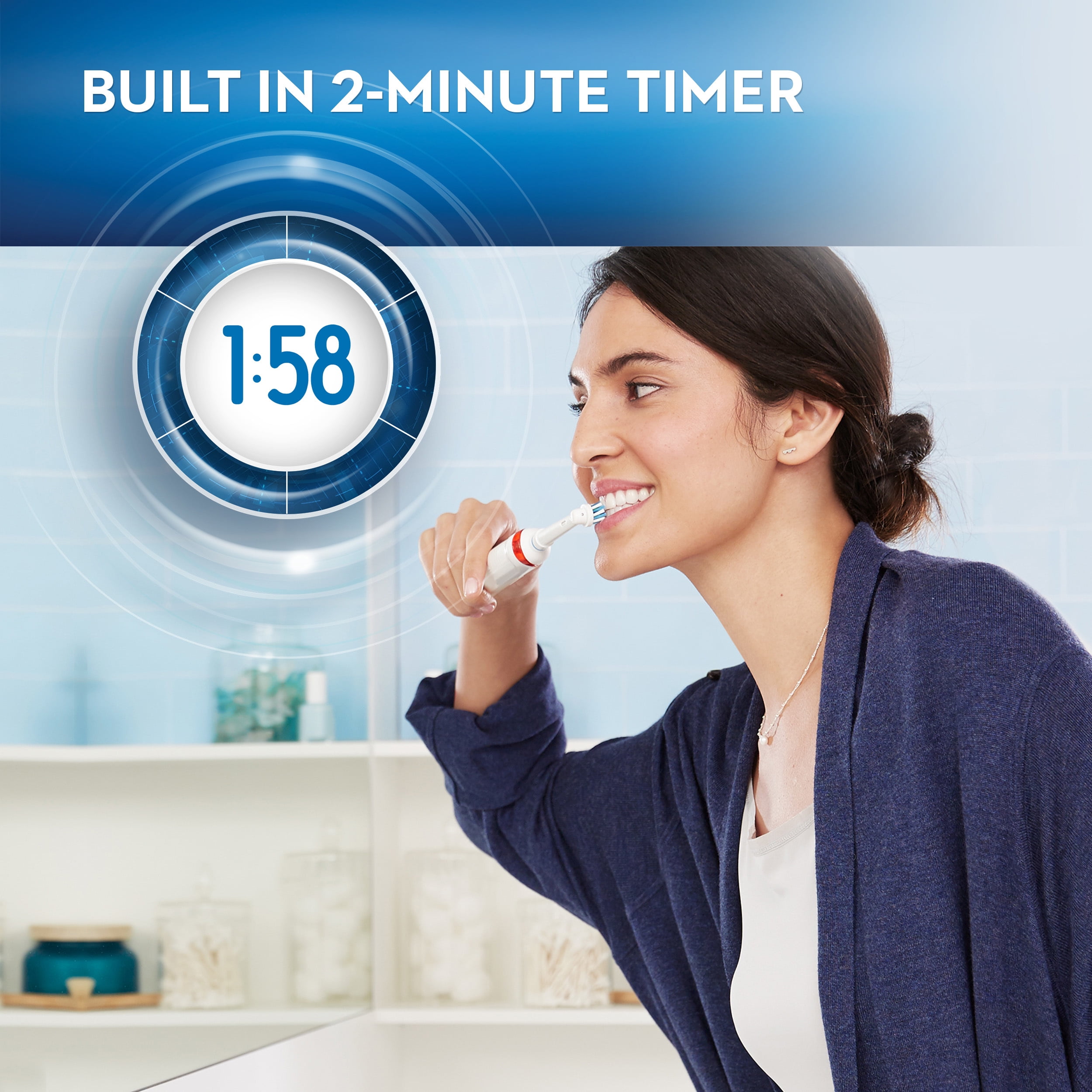 Oral-B Gum and Sensitive Care, Rechargeable Electric Toothbrush, Powered by Braun - Image 7