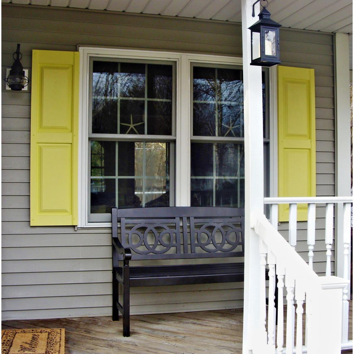 12"W x 35"H Lifetime Vinyl, Standard Two Equal Panels, Raised Panel Shutters, w/Installation Shutter-Lok's & Matching Screws (Per Pair), Bright White - Image 7