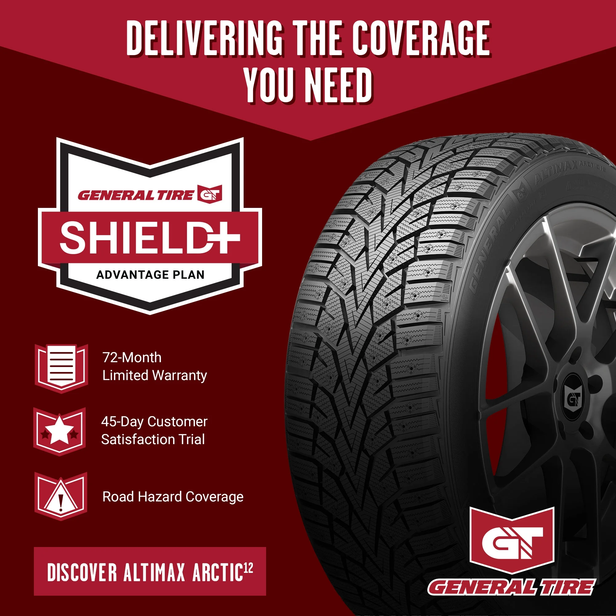 General AltiMAX Arctic 12 Winter 215/60R16 99T XL Passenger Tire - Image 2