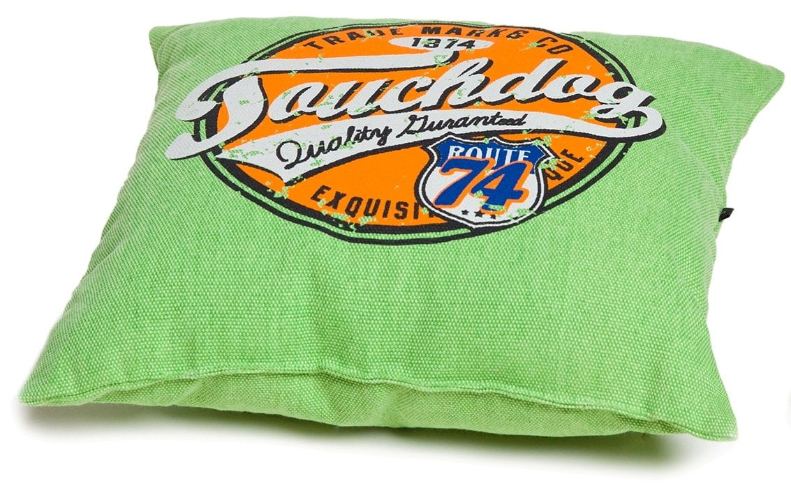 Touchdog Convertible and Reversible Vintage Printed Squared 2-in-1 Collapsible Dog House Bed - Image 2