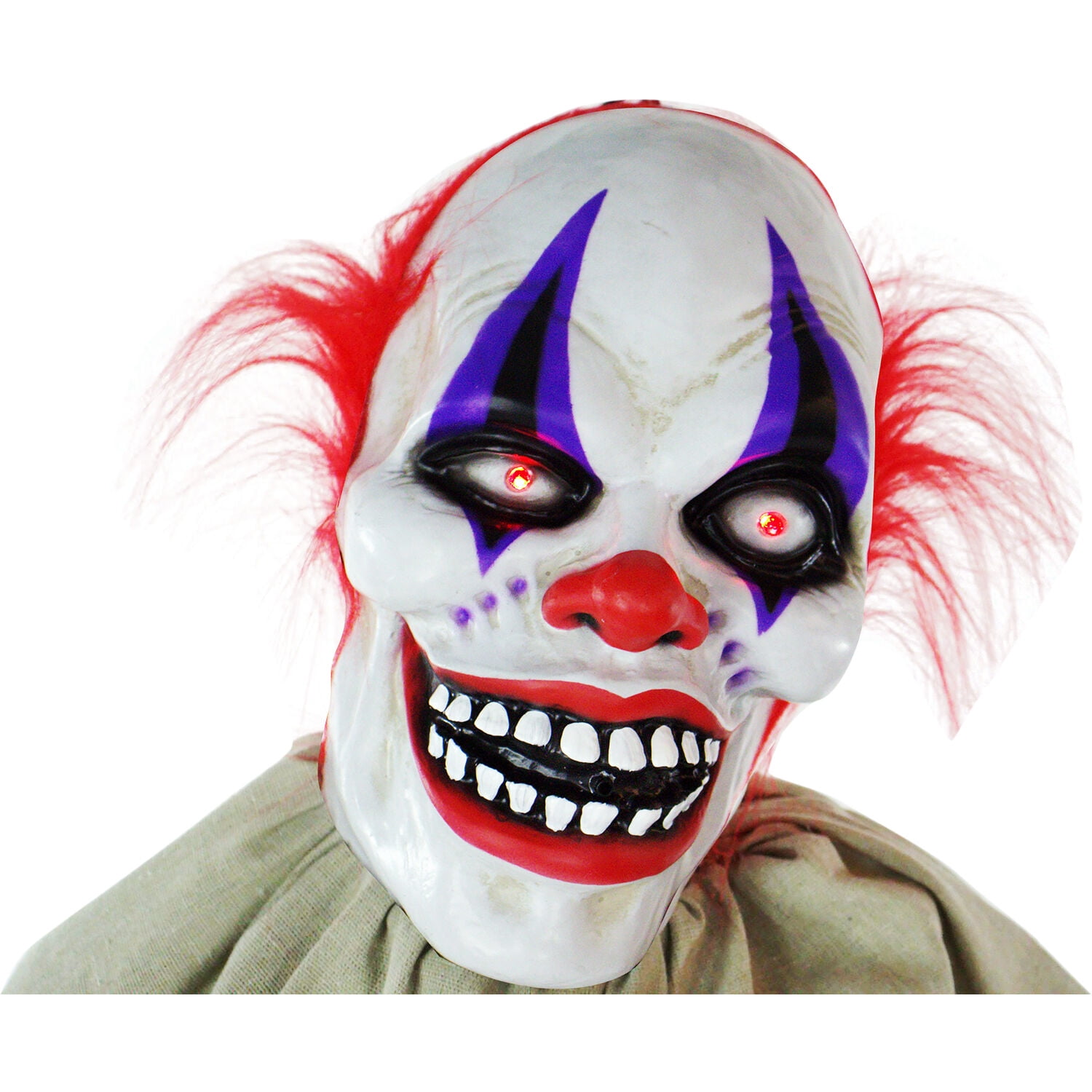 Haunted Hill Farm 5-Ft. Animatronic Clown, Indoor/Outdoor Halloween Decoration, HHCLOWN-4FLSA - Image 10