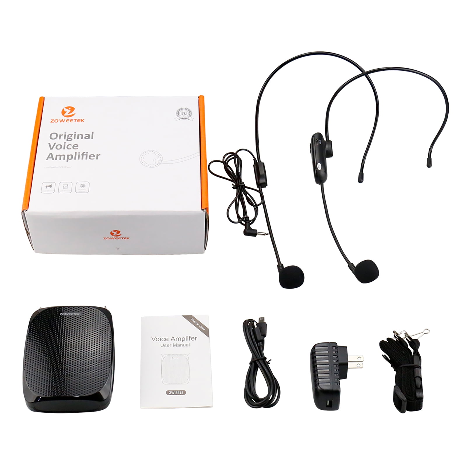 Zoweetek Voice Amplifier with UHF Wireless Microphone PA System Portable Speakers for Classroom Meetings Outdoors Multiple Locations - Image 6