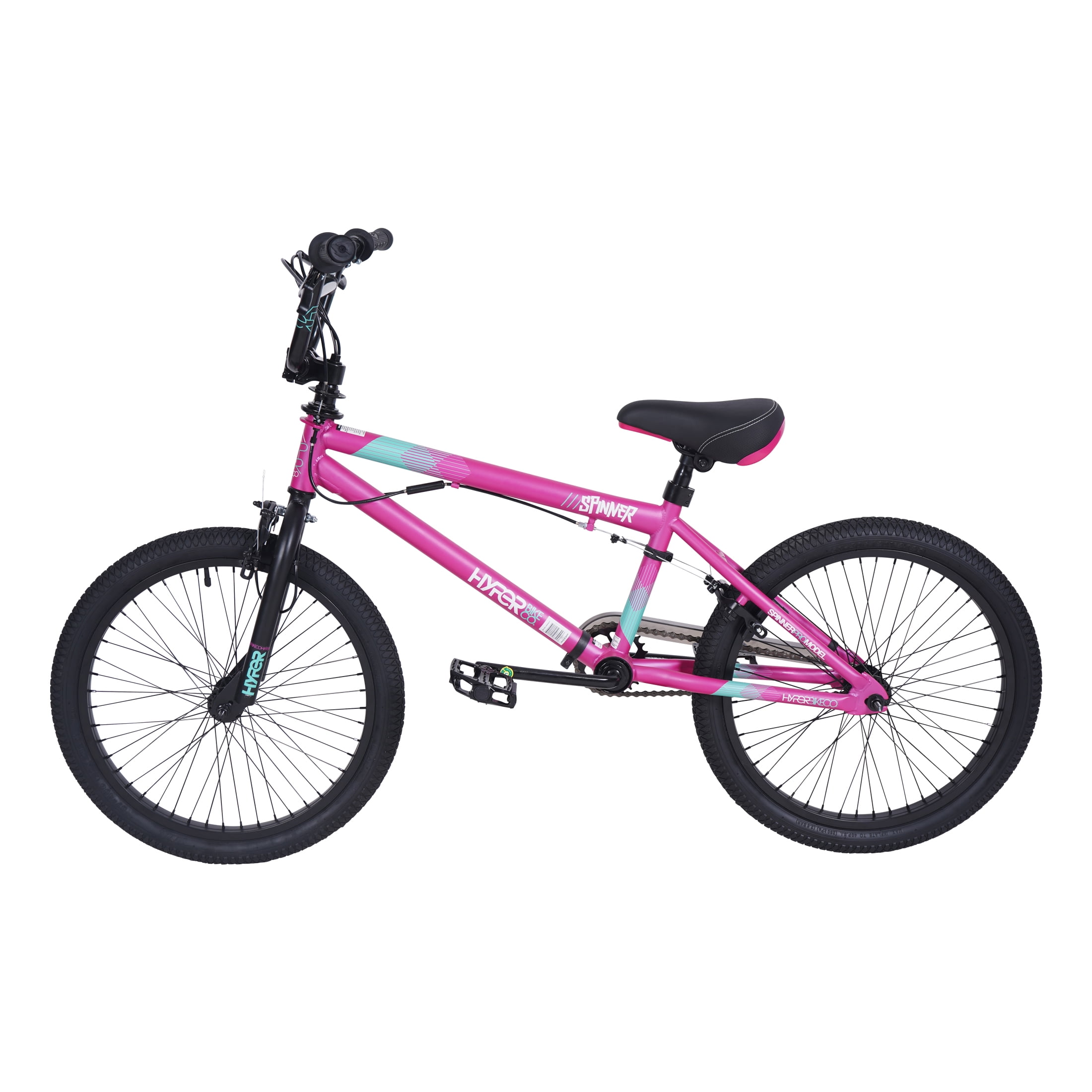 20" Hyper Bicycles Girl's Spinner BMX Bike for Kids, Pink, Age Group 8 to 13, Child, Tween - Image 6