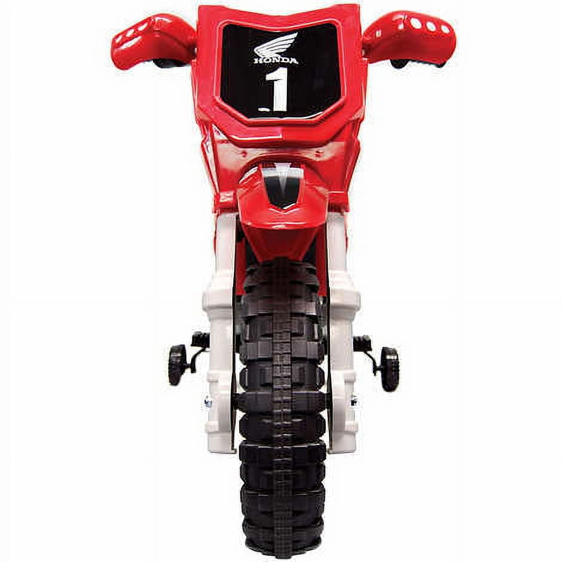 BEST RIDE ON CARS Honda CRF250R Dirt Bike 6V Red - Image 4