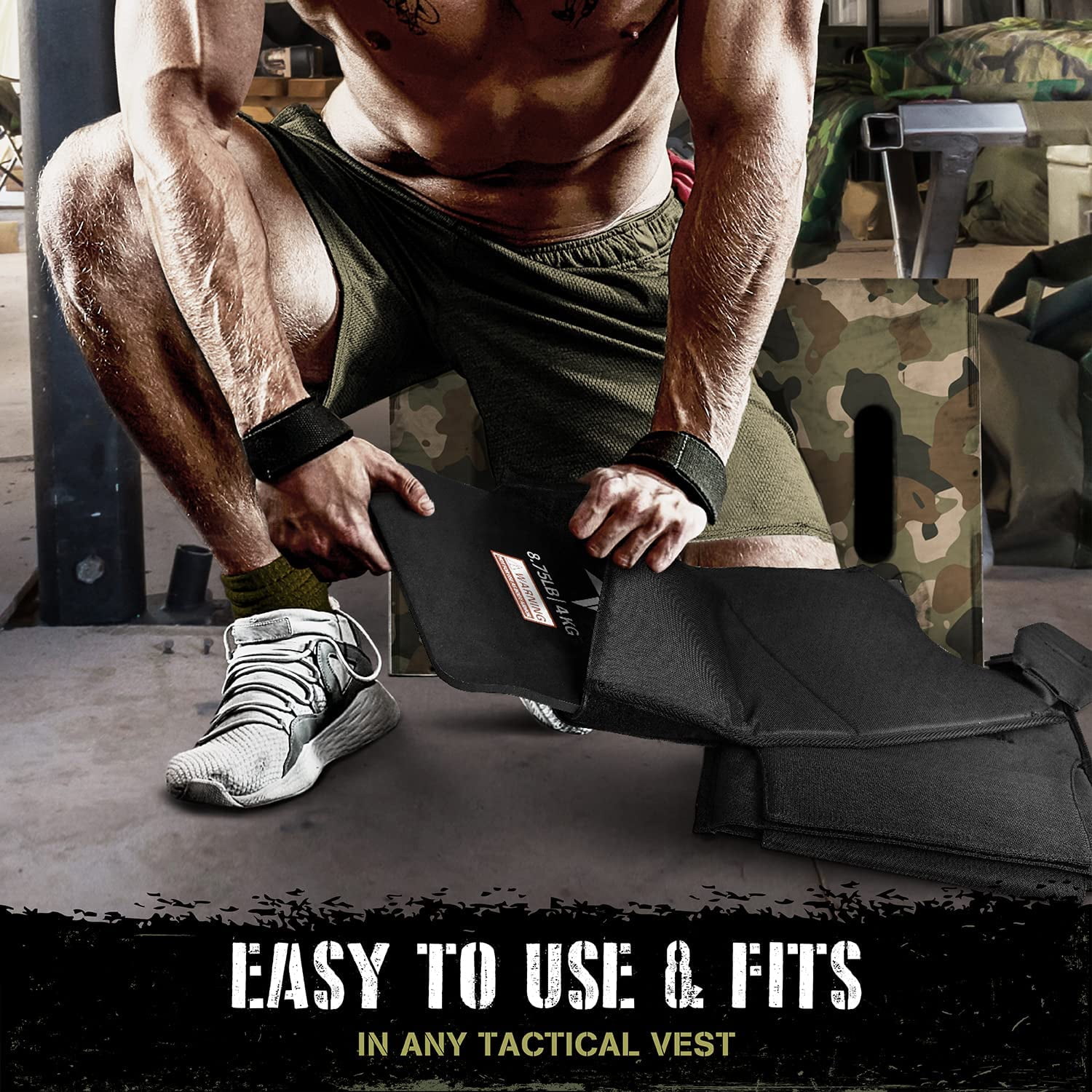 Yes4All Weight Vest Plate 8.75LB Pairs, Weight plate with Curved Ergonomic Design for Running, Heavy Workout - Image 5