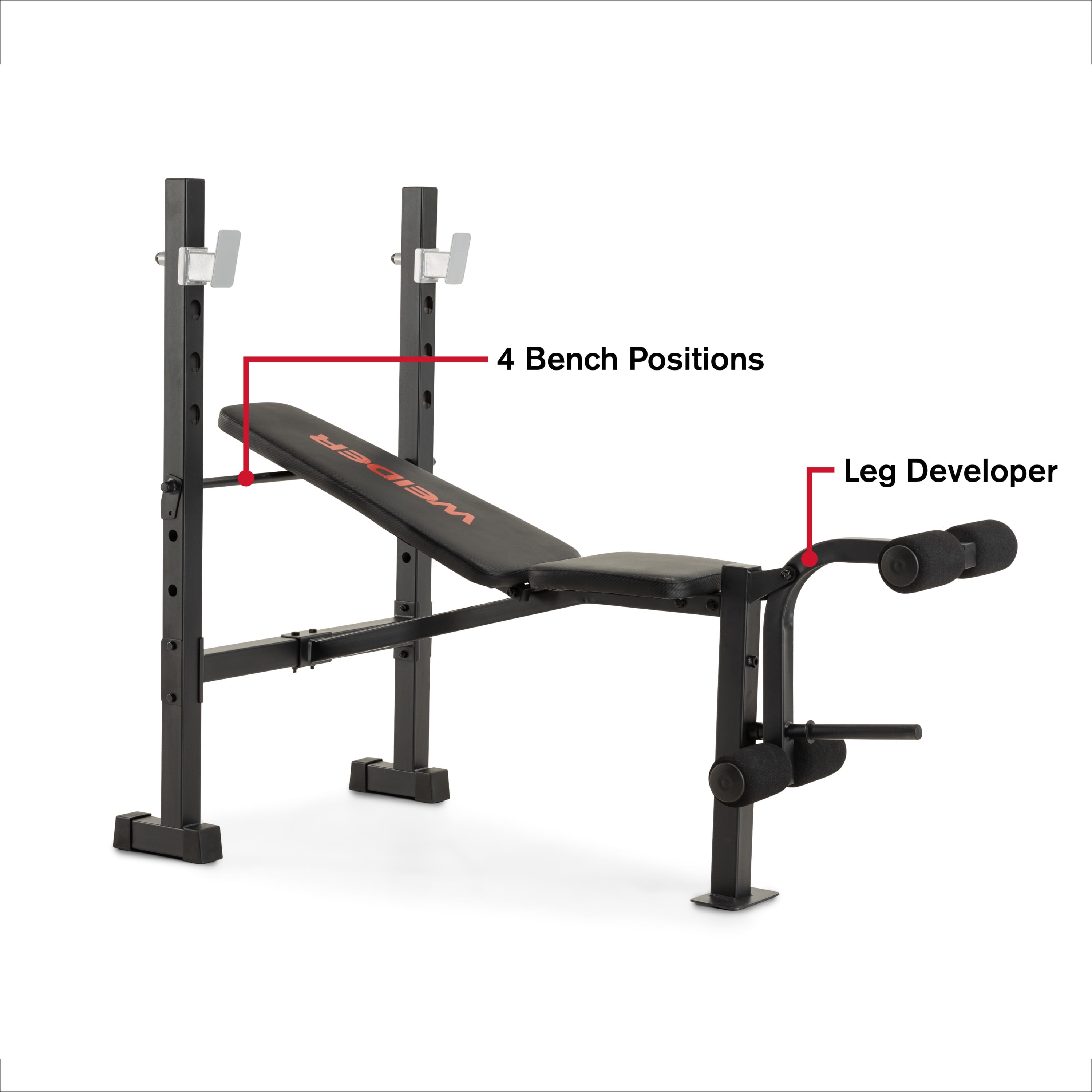 Weider Legacy Standard Bench and Rack, 410 Lb. Total Weight Capacity - Image 19
