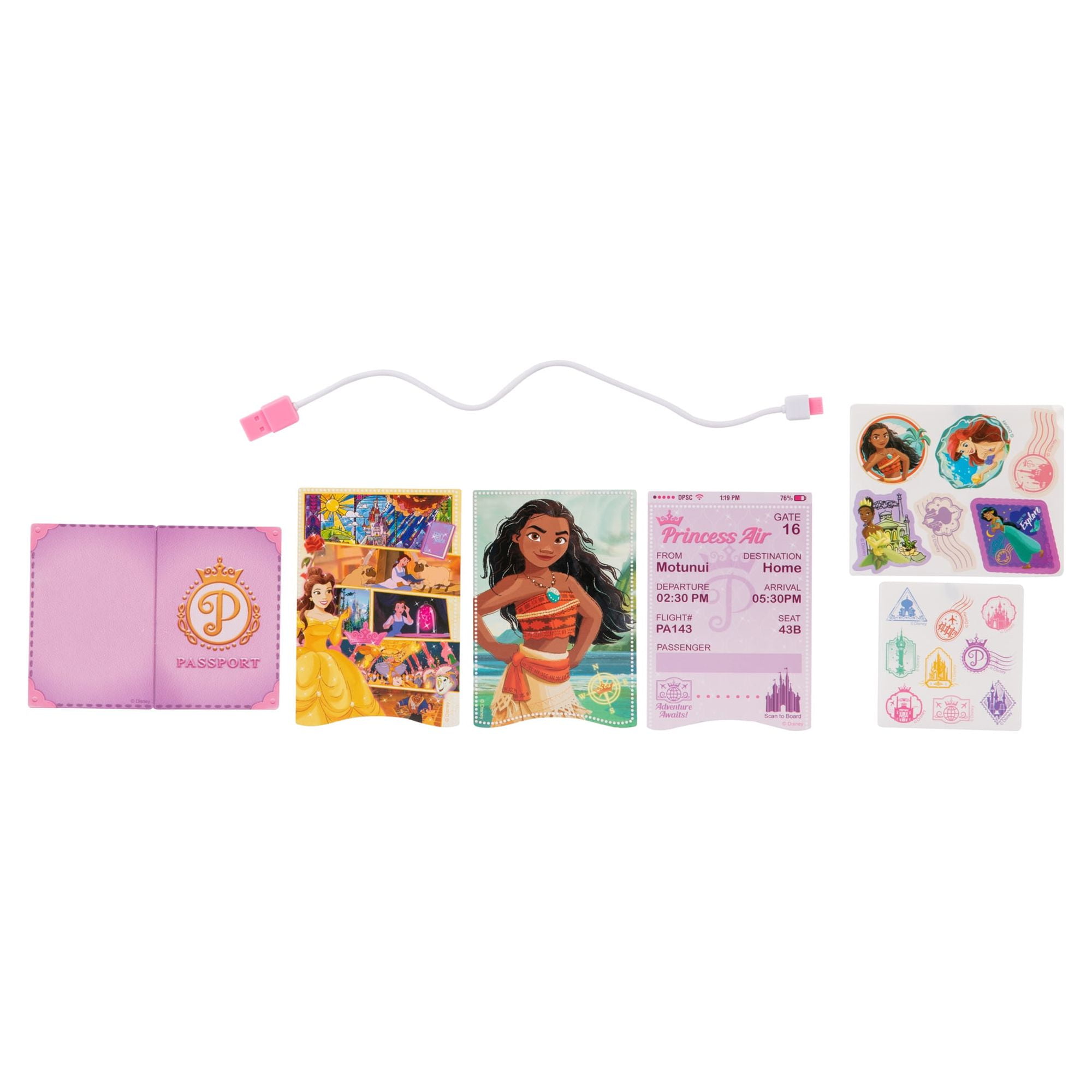 Disney Princess Style Collection World Traveler Child Suitcase Playset - Image 20