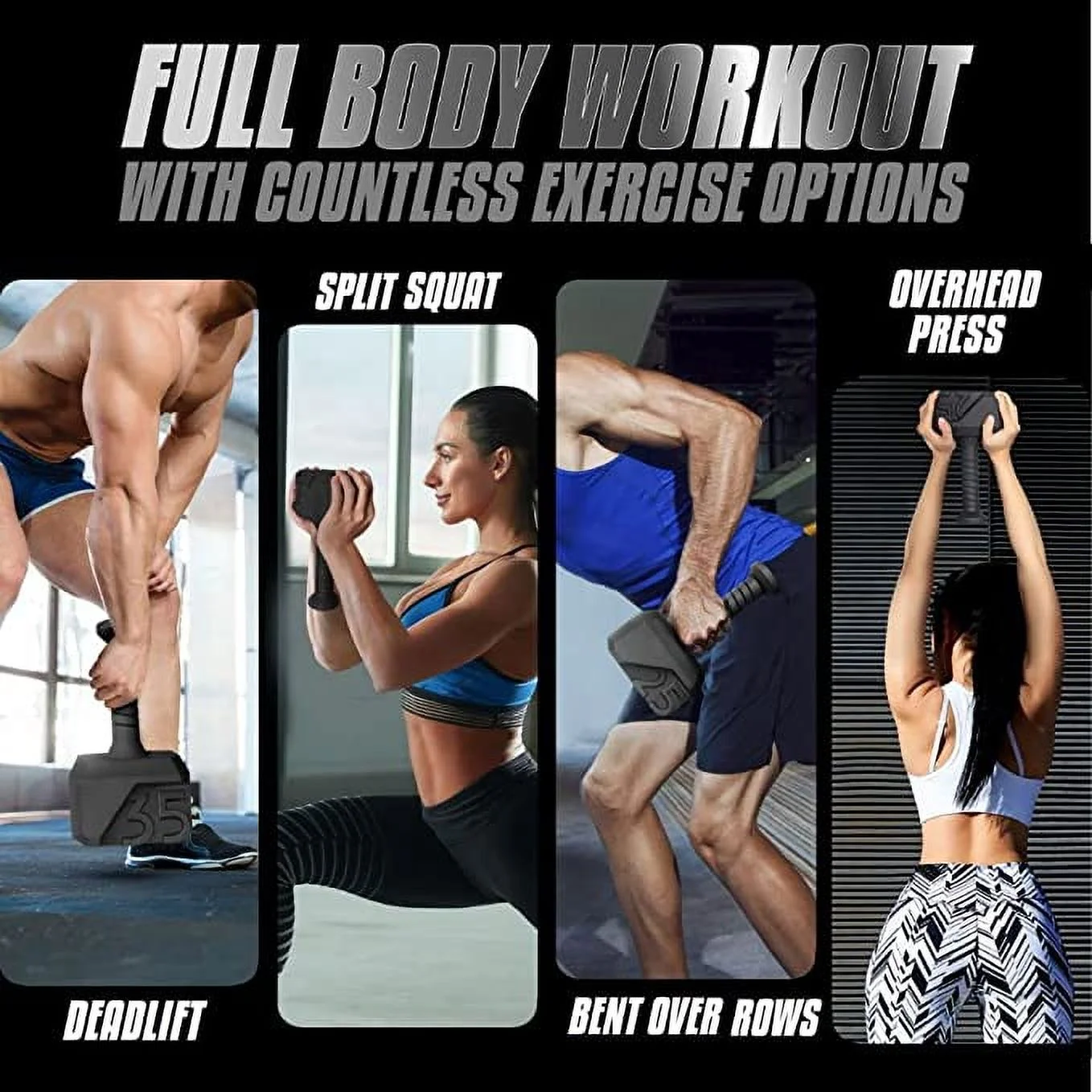 Yes4All 15lb Hammer Kettlebell, Black, Single - Image 3