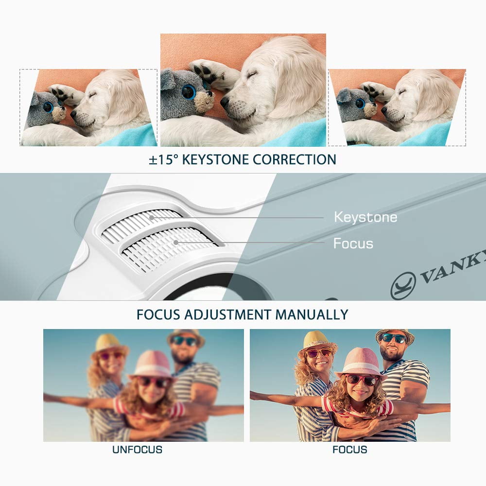 VANKYO Leisure D30 Portable Movie Projector with Built-in Speaker, 236" Display - Image 6