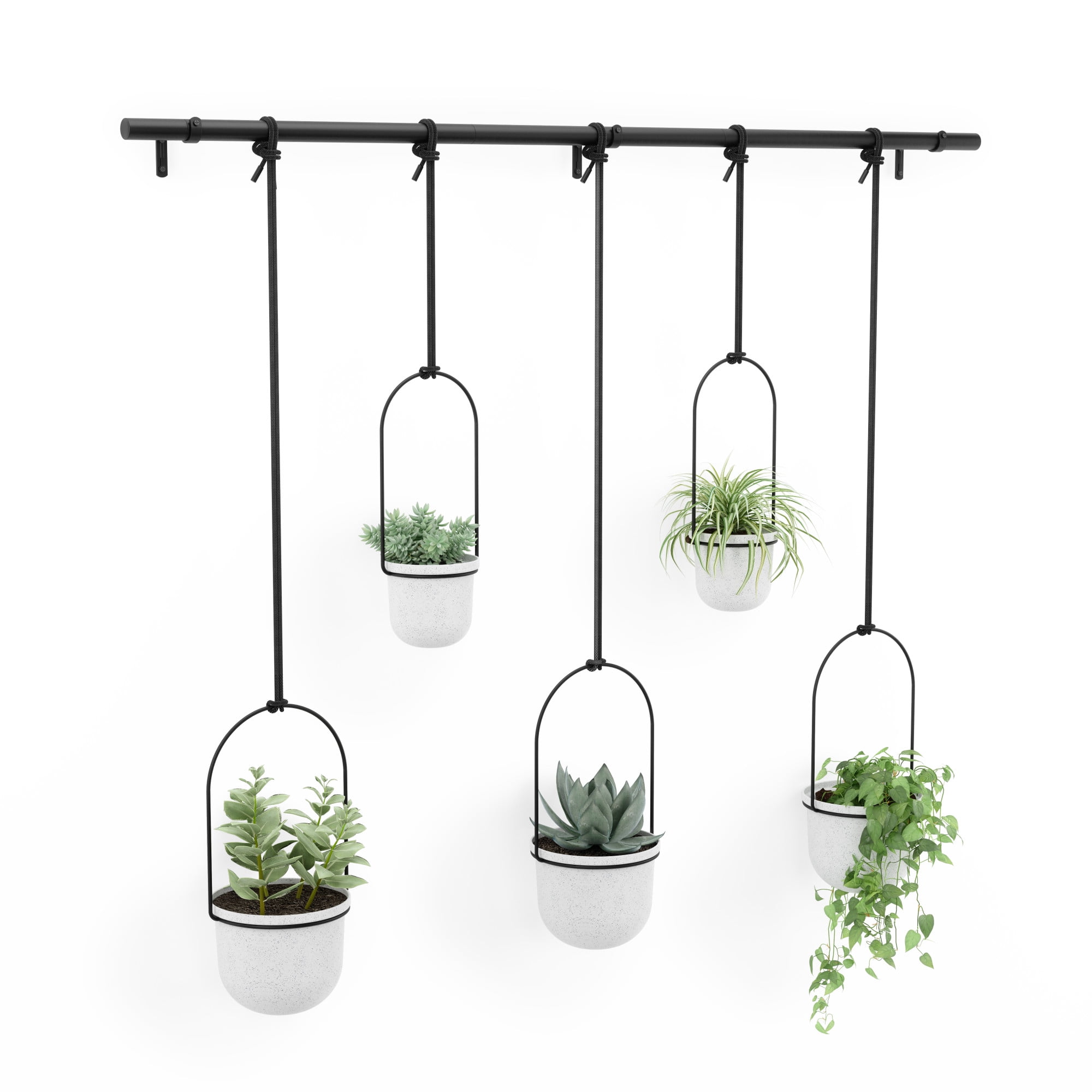 Umbra Triflora Hanging Planter Set of 5 White - Image 3