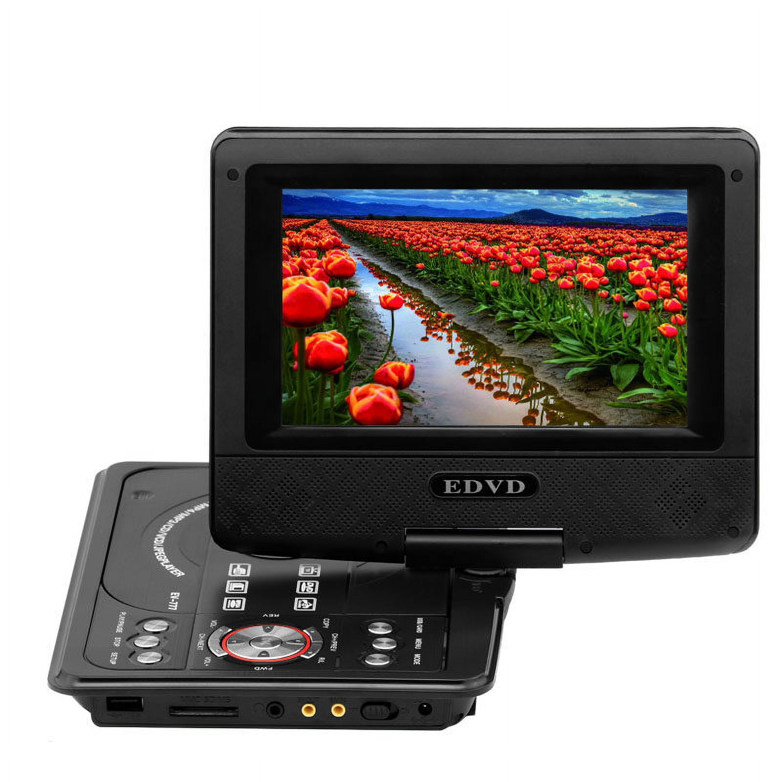 Leyeet 7.8" Portable DVD Player with 6.8" Swivel Screen, Car DVD Player with High Volume Speakers, with Gaming Capabilities, Remote Control, Support Sync TV, 2650x1440 Resolution - Image 5