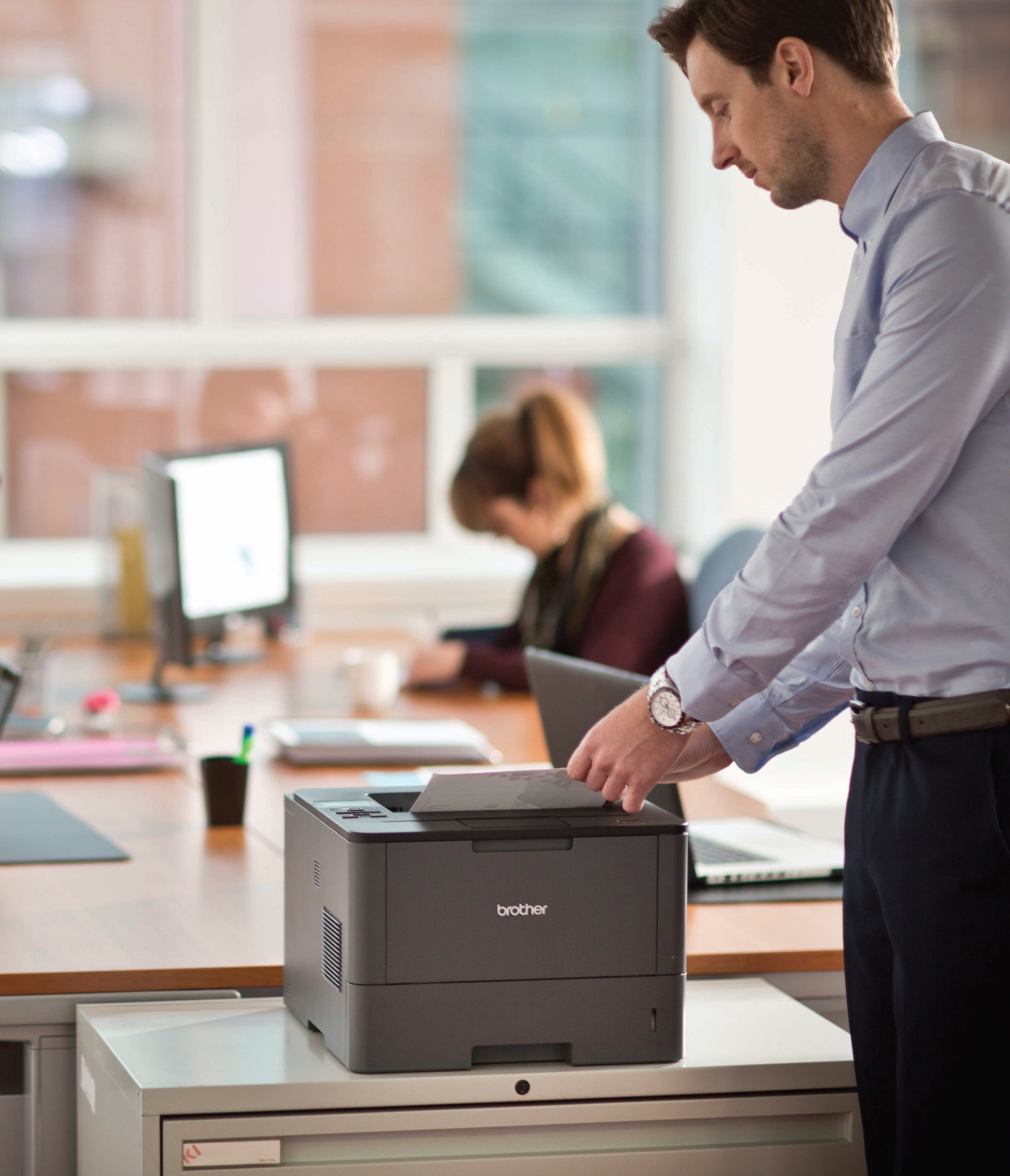 Brother Monochrome Laser Printer, HL-L5200DW, Wireless Networking, Mobile Printing, Duplex Printing - Image 5