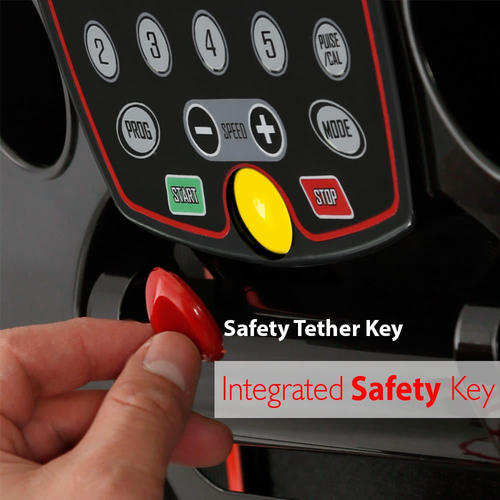 SereneLife Electric Walking Desk Exercise Treadmill, Black, 265 lb - Image 7