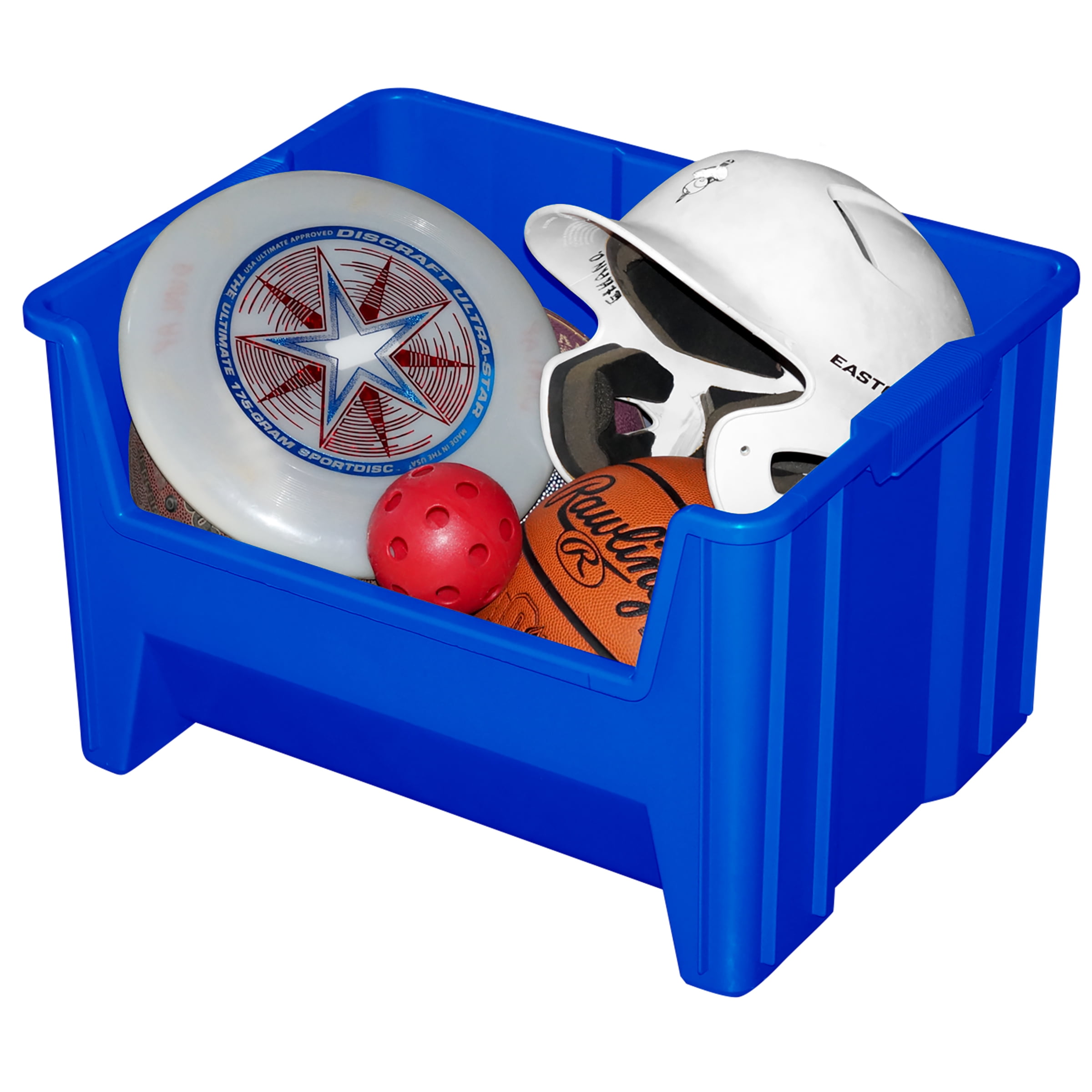 Akro-Mils Stak-N-Store 13017 Large Storage Bins, Stackable Heavy Duty Containers, 15"x20"x12.5", Blue, 3-Pack - Image 8