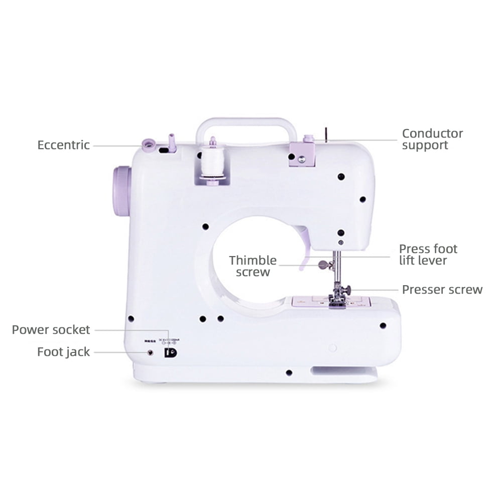 Mini Sewing Machine for Beginners, 42 Piece Handheld Electric Sewing Machines Kit with Built-in 12 Stitches/2 Speed/Auto Winding for Kids Adults - Image 7
