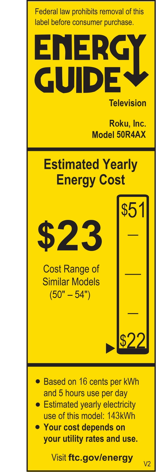 Roku 50-Inch Select Series 4K HDR Smart Roku TV with Roku Enhanced Voice Remote, Brilliant 4K Picture, Automatic Brightness, & Seamless Streaming - Image 3