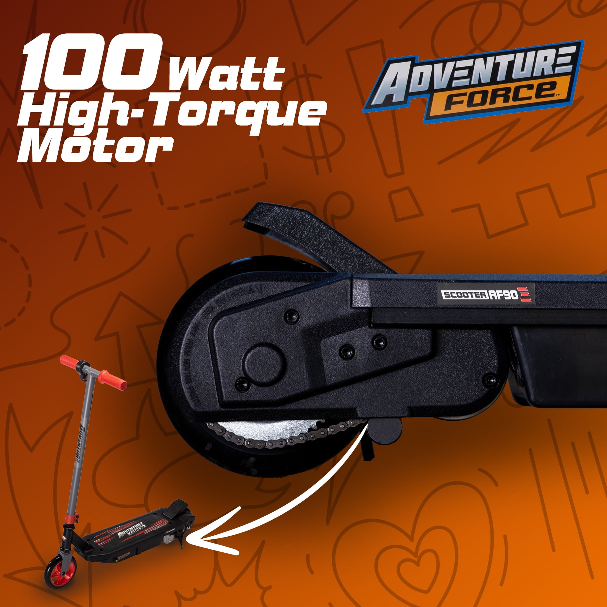 Adventure Force 12V Electric Scooter, Age Group Kids 8+, Max Speed 10mph, Red - Image 5