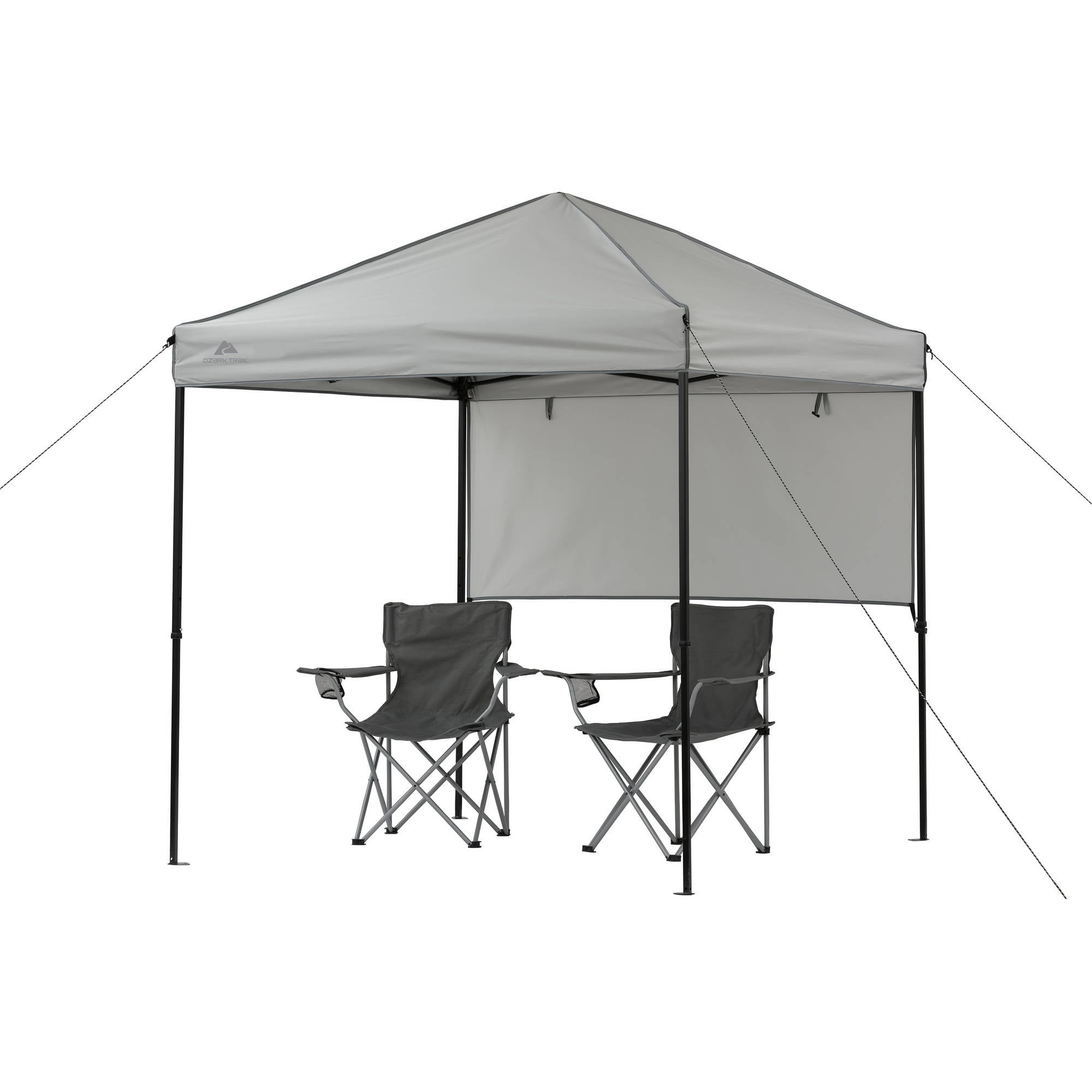 Ozark Trail 6' x 6' Gray Instant Outdoor Canopy with UV Protection - Image 4