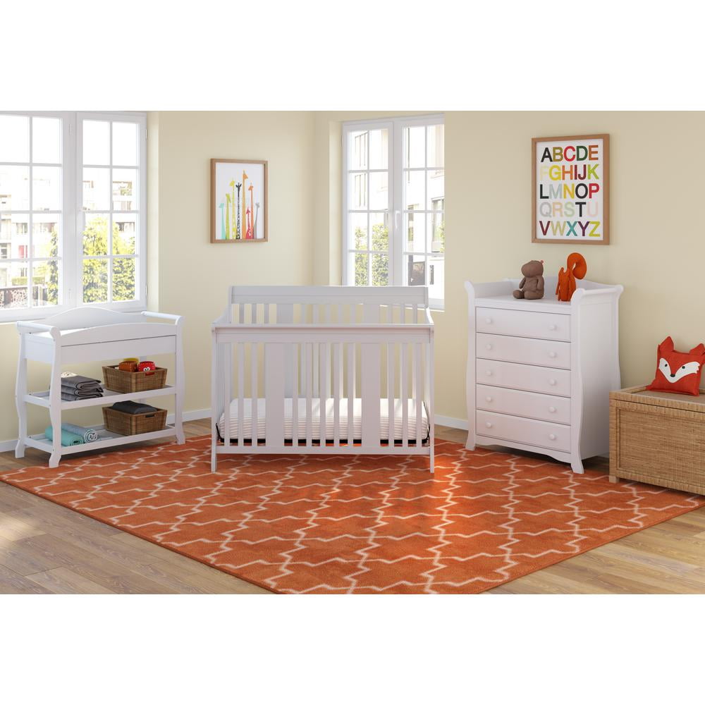 Storkcraft Tuscany 4-in-1 Convertible Baby Crib White - Image 5
