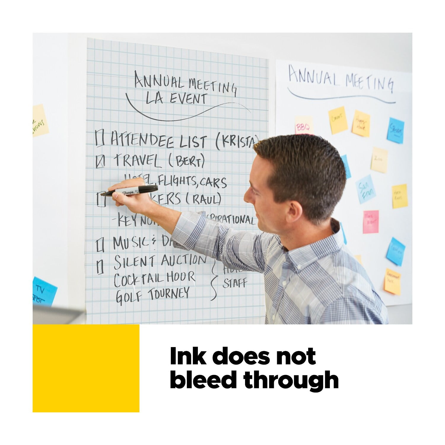 Post-it Super Sticky Easel Pad, White with Grid, 25 in. x 30 in. Sheets, 4 Pads - Image 7