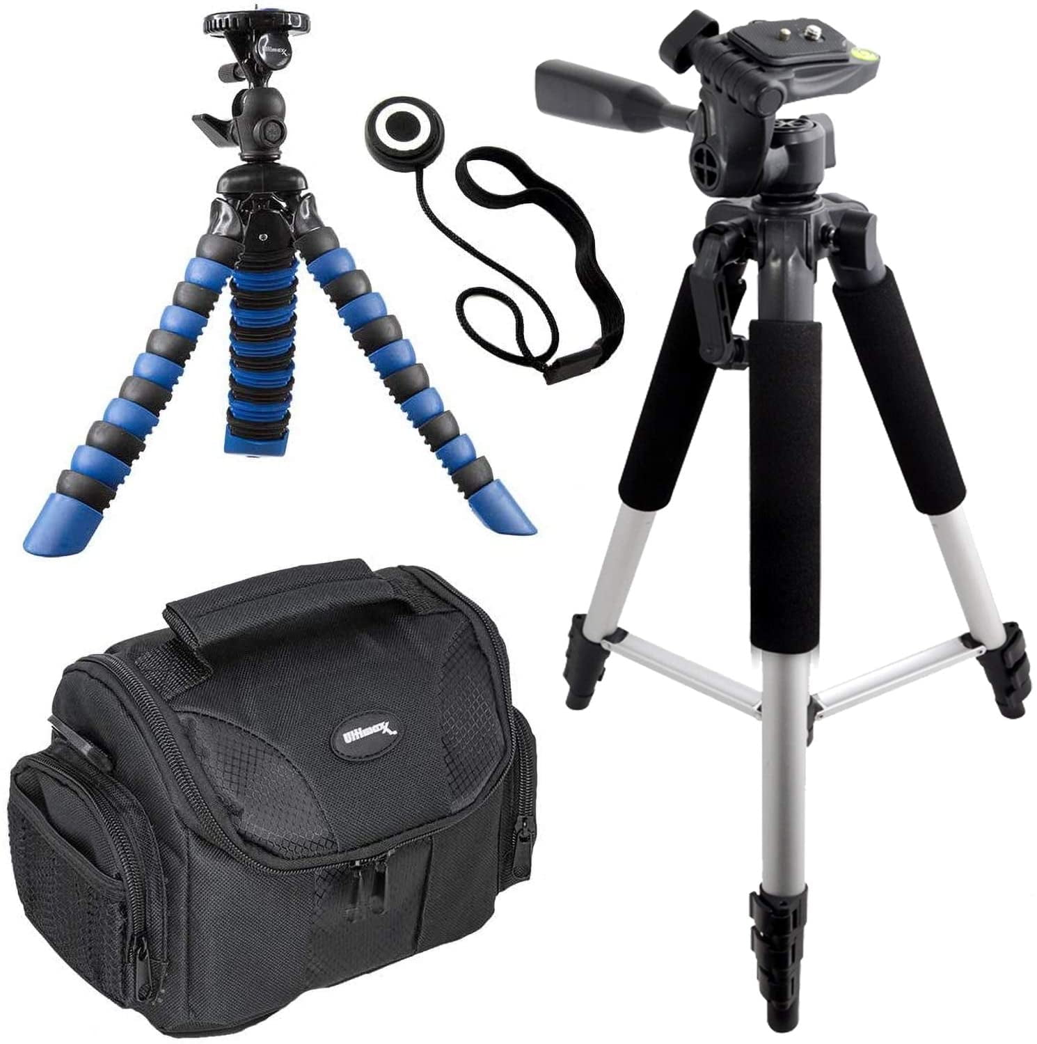 Ultimaxx Professional Nikon P1000 Accessory Bundle Including: SanDisk Ultra 64GB Memory Card, 2x Replacement ENEL20 Battery, 77mm 4PC Macro Close-Up Set, 57” Dynamic Tripod, Deluxe Gadget Bag & More - Image 4