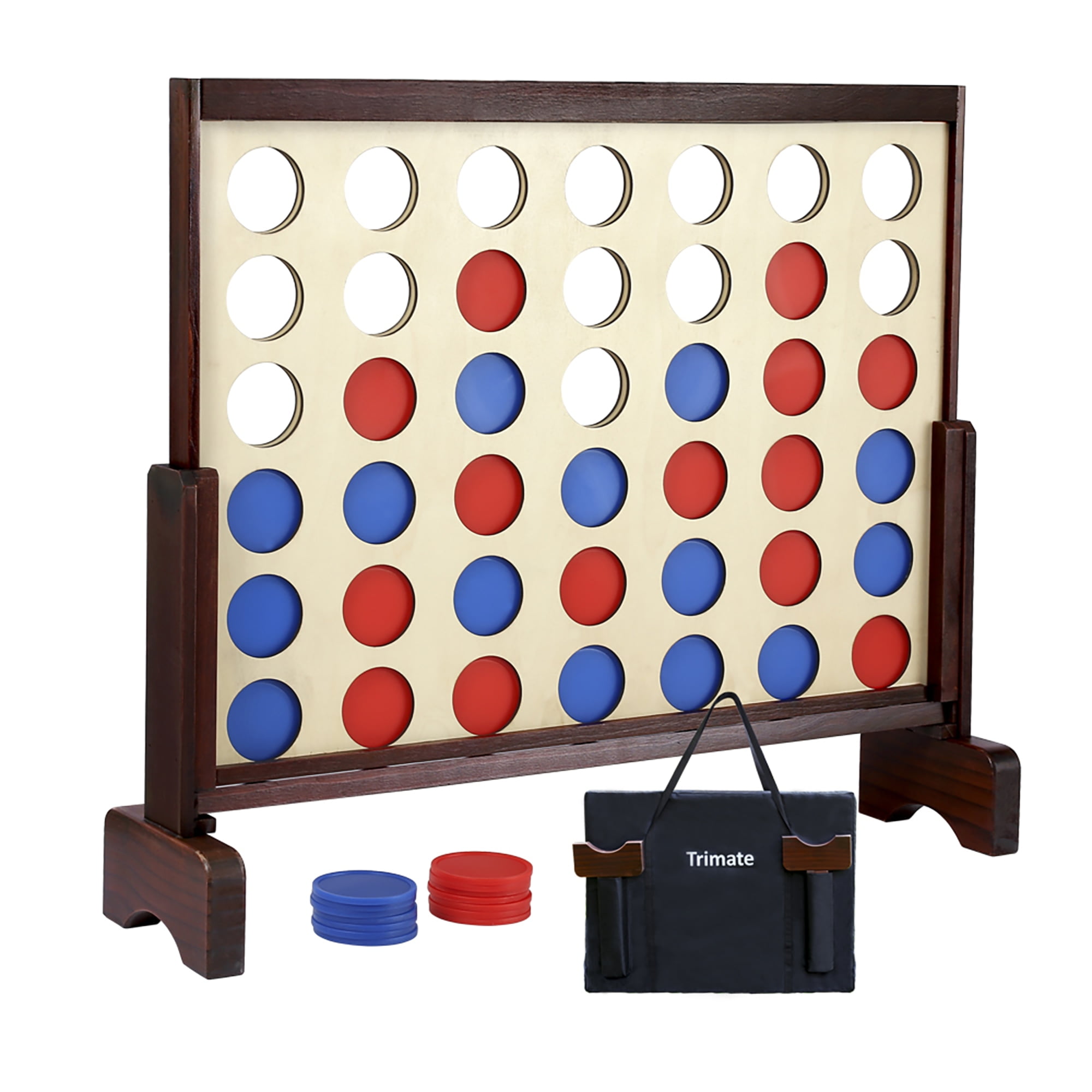 Trimate Wooden Giant Connect 4 Game for Outdoor and Indoor Use, 42 Pieces - Image 10