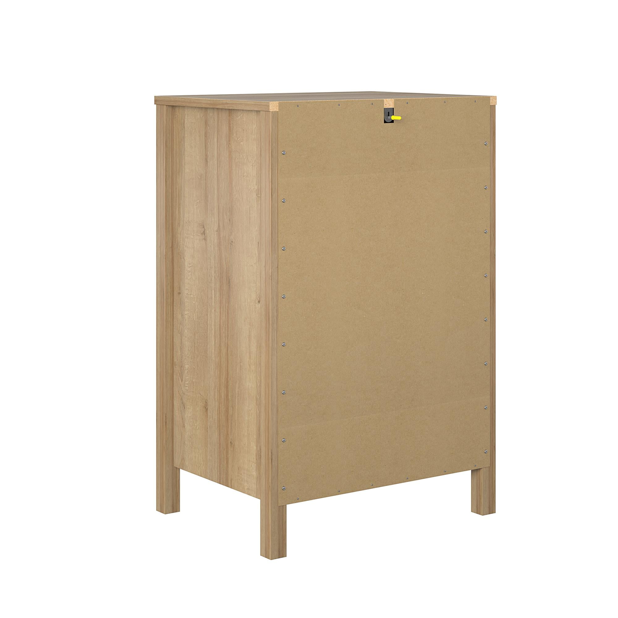 Wimberly Bar Cabinet, Natural with Faux Rattan - Image 4