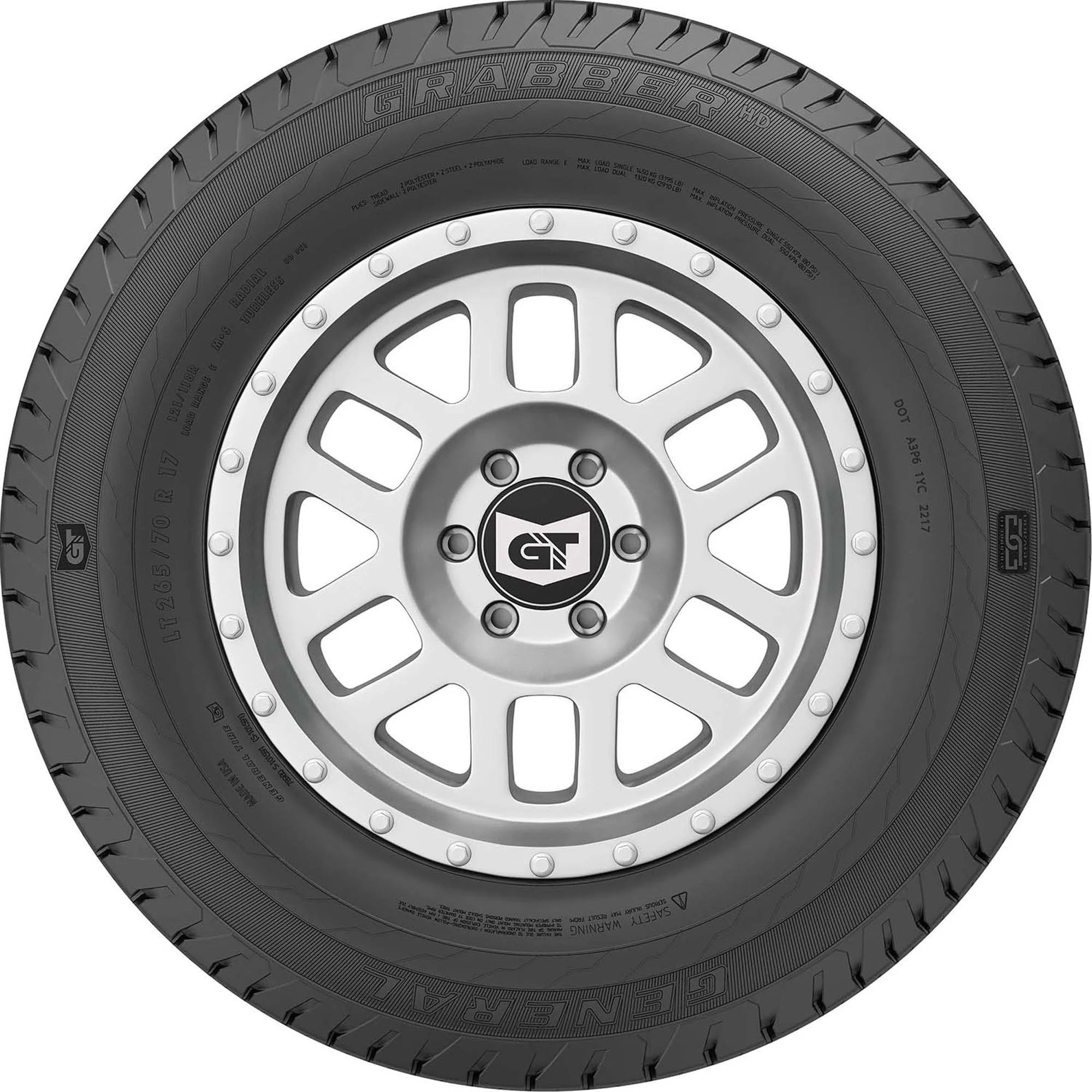General Grabber HD All Season LT265/75R16 123/118R E Light Truck Tire - Image 3