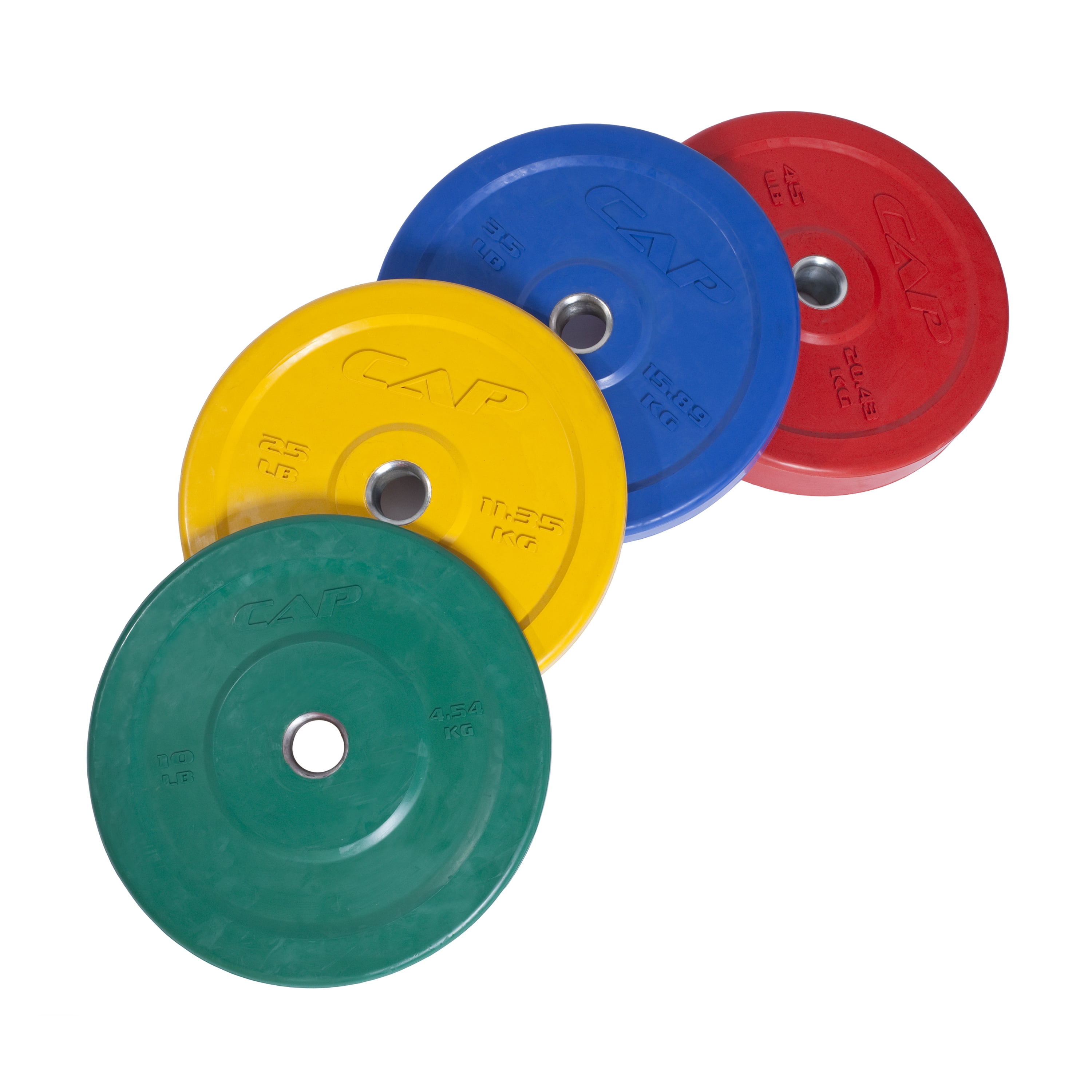 CAP Barbell 25 lb. Olympic Rubber Bumper Plate (YELLOW) - Image 3