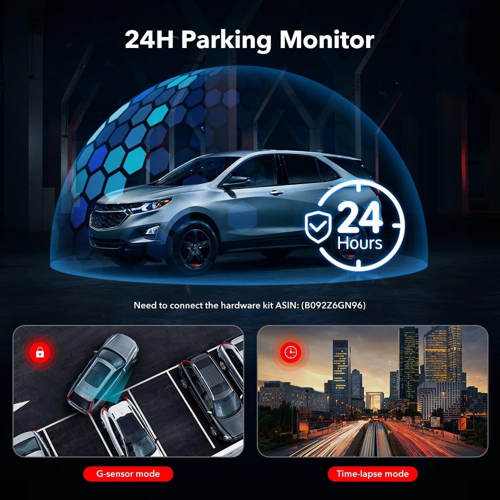REDTIGER F7NP Dash Cam Front and Rear, 4K Full HD Car Camera with STARVIS 2, 3.18” IPS Screen, Free 128GB Card, 5.8GHz Wi-Fi, GPS, Night Vision, Loop Recording, Parking Mode - Image 9