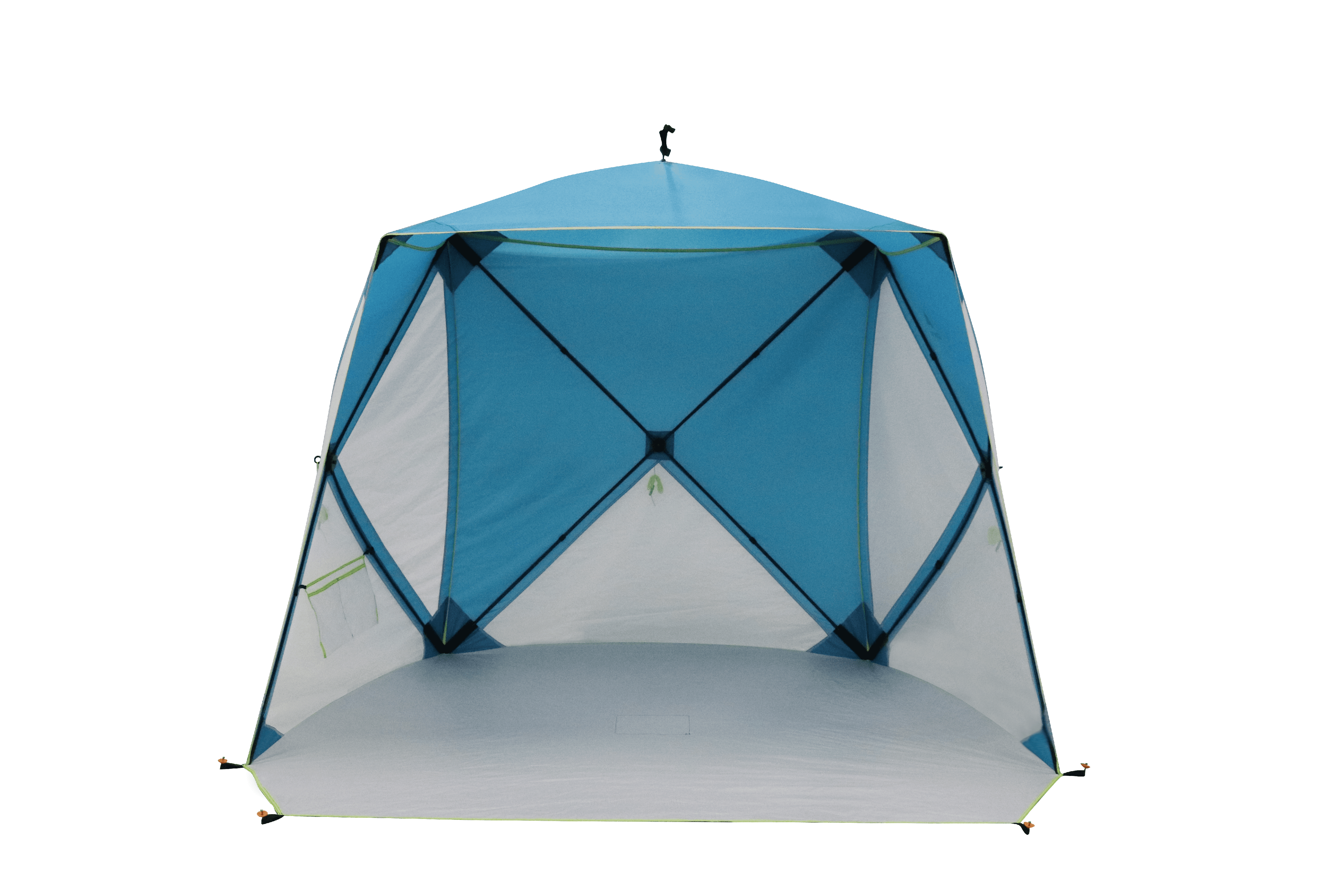 Ozark Trail 6.8 ft x 5.9 ft Pop-up Beach Shelter, Blue - Image 7